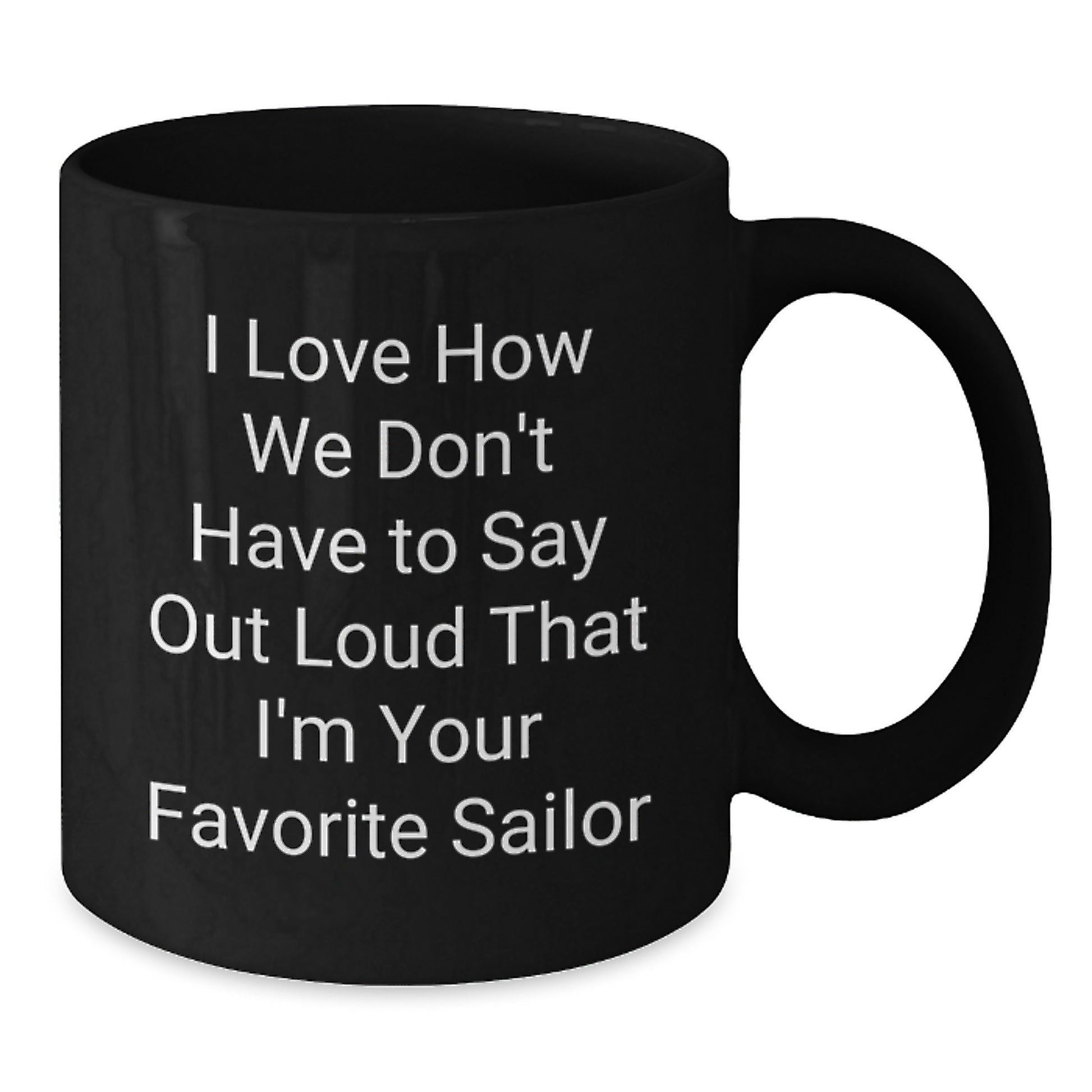 Sailor Gifts from Men to Friends Funny Black Coffee Mug Christmas Unique Presents - Additional