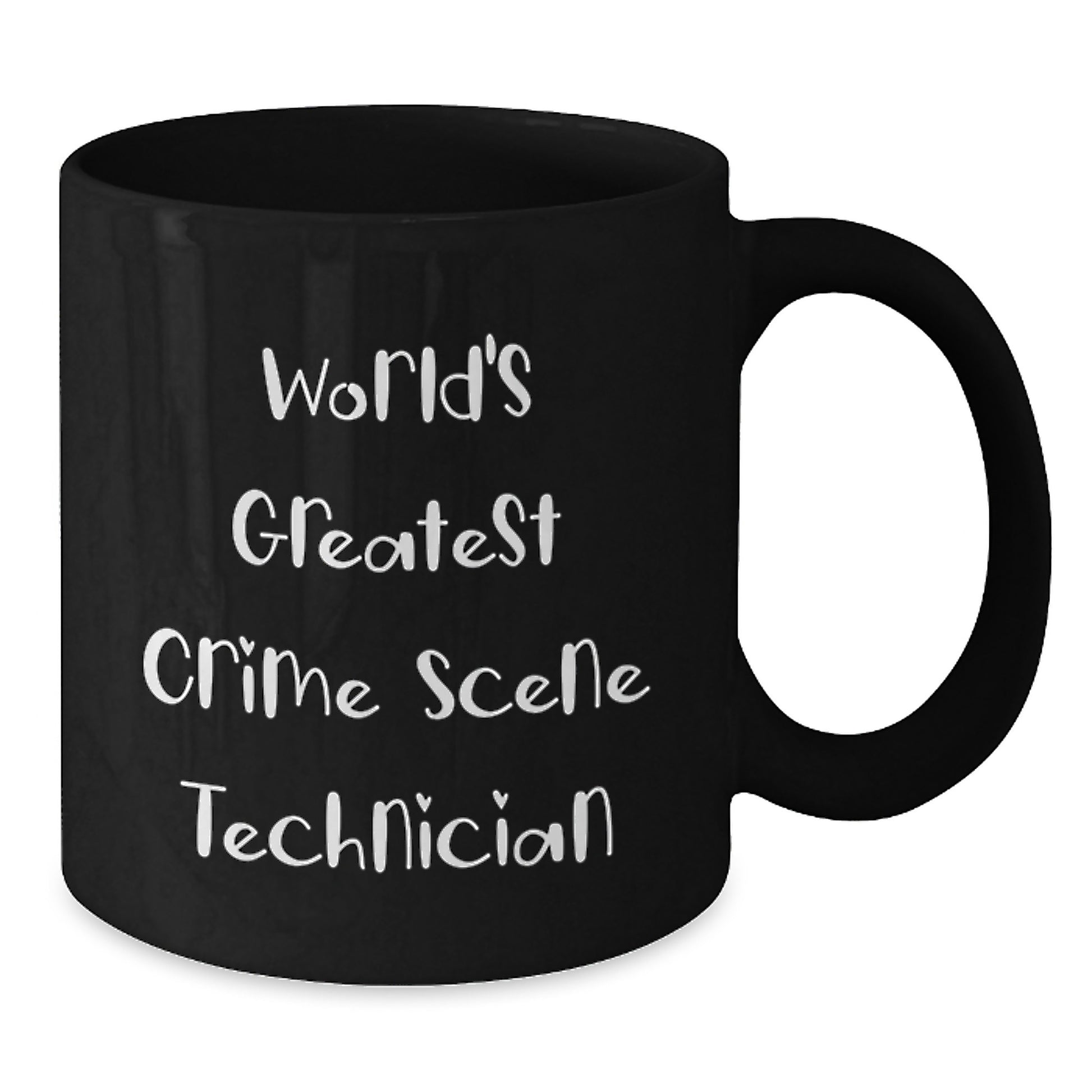 Funny World's Greatest Crime Scene Technician Birthday Unique Gifts from Friends Gifts for Men Black Coffee Mug - Additional