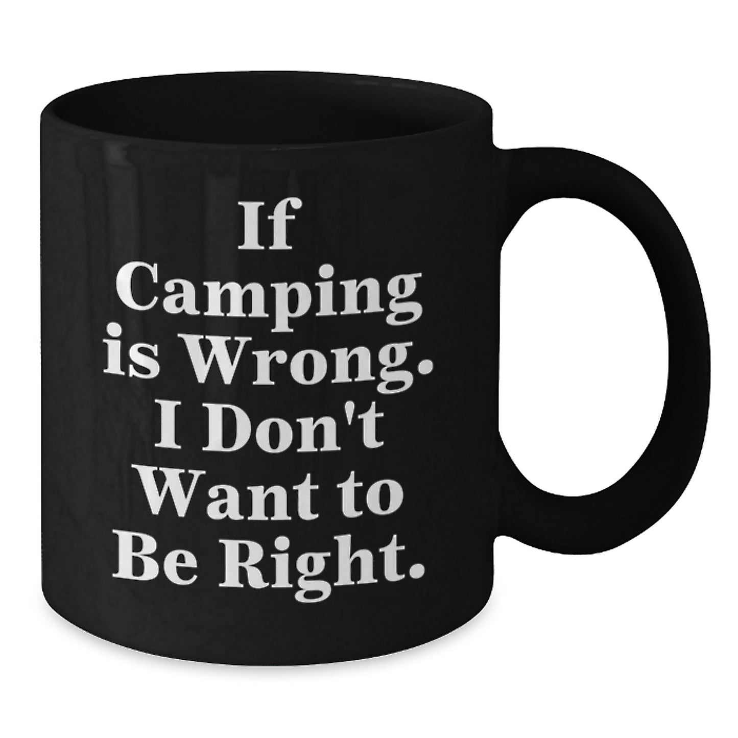 Camping Humor Gifts from Friends, Funny Black Coffee Mug for Camping Lovers, Camping Graduation Unique Gifts for Men and Women - Additional