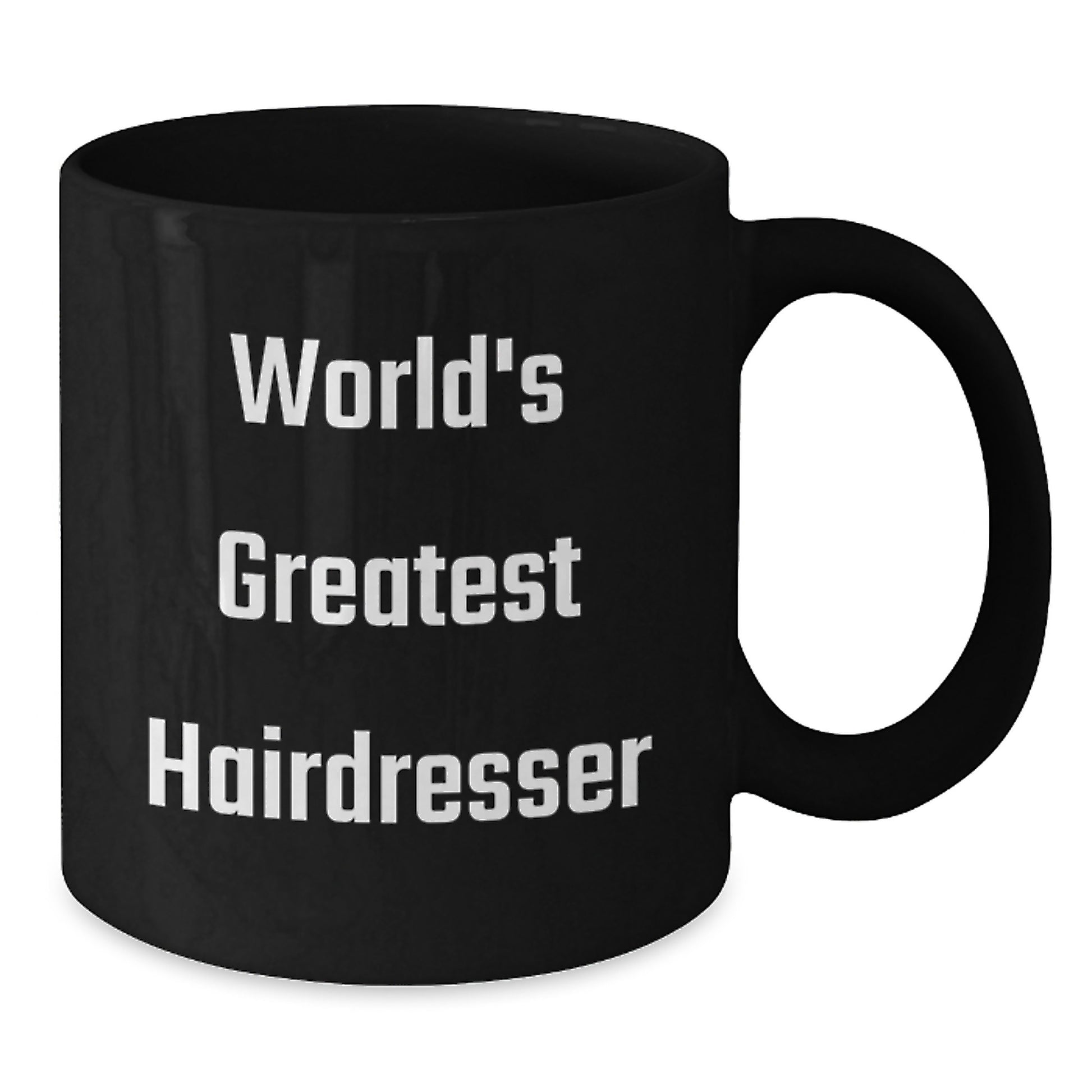 Funny Hairdresser Gifts from Friends, Unique Black Coffee Mugs for Christmas - 'World's Greatest Hairdresser' Quote, Ideal for Hairdresser Enthusiasts, Men, Women, or Coworkers - Additional