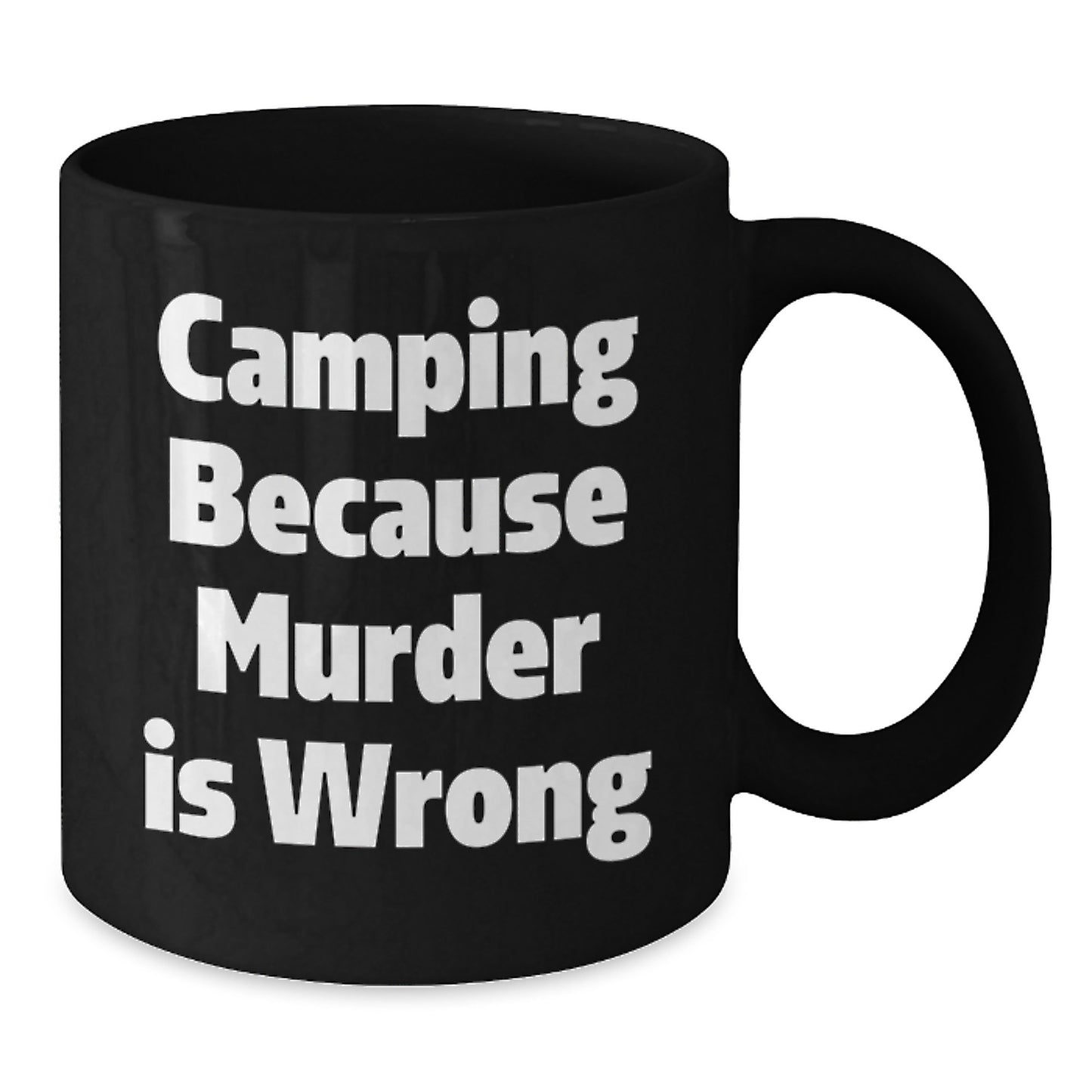 Cute Camping Humor Funny Black Coffee Mug Gifts for Camping Lovers from Friends - Additional