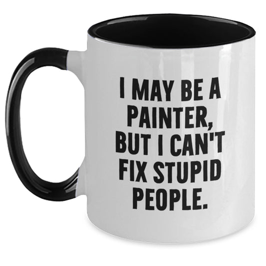 Funny Painter Gifts for Men - Two Tone Coffee Mug, Gifts from Dad, Father's Day Unique Gifts - Main