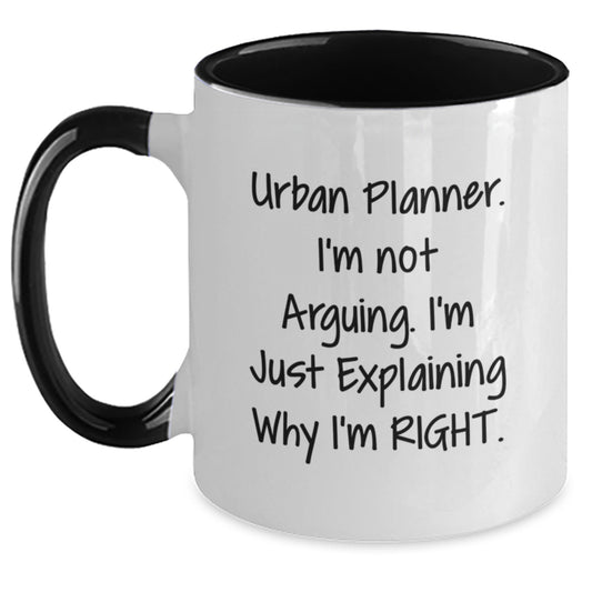 Urban Planner Gifts, Funny Two Tone Coffee Mug, Gifts from Family to Graduation Day - Main