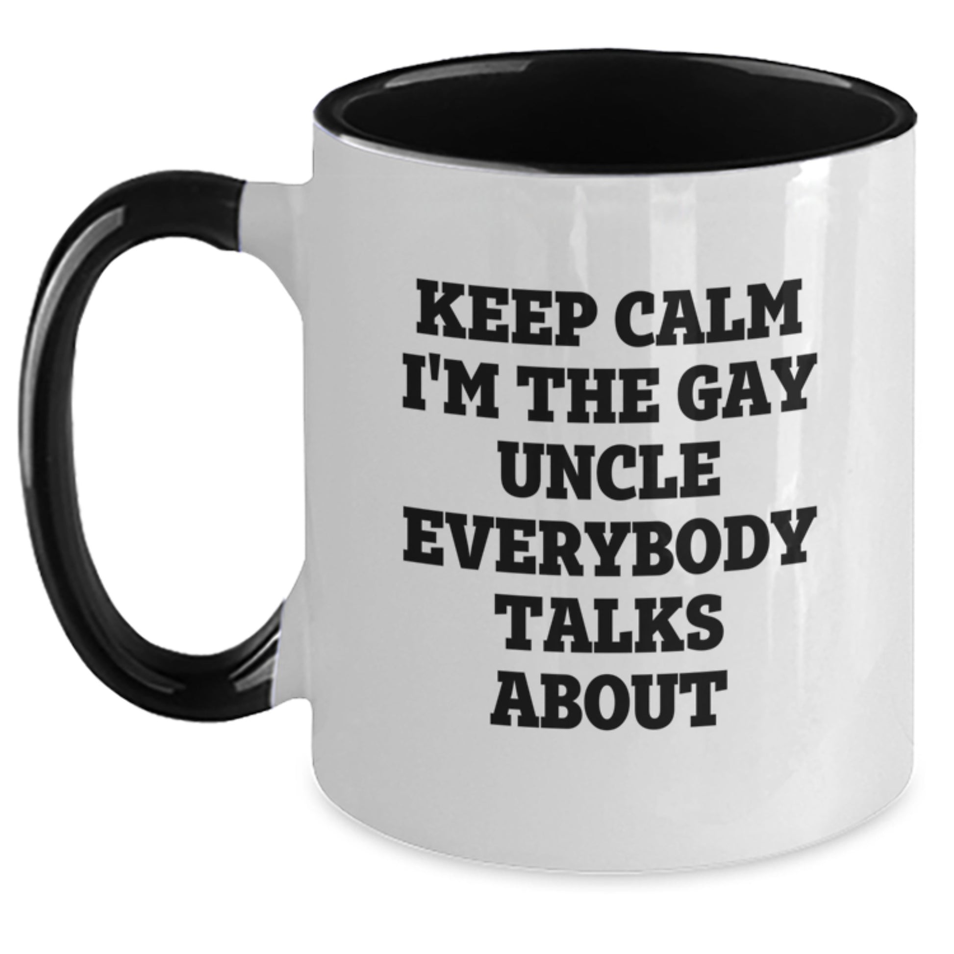 Funny Uncle Gifts for Men, Humorous Two Tone Coffee Mug, Graduation Unique Gifts from Friends and Family - Main