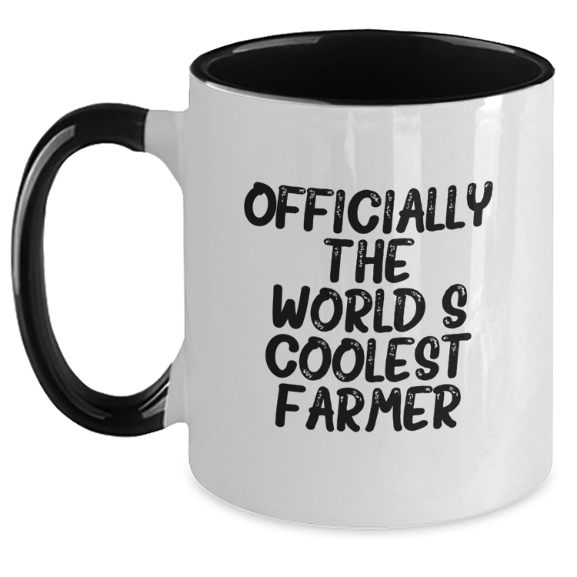 Officially Farmer Keepsake Two Tone Coffee Mug for Him Birthday Gift - Main