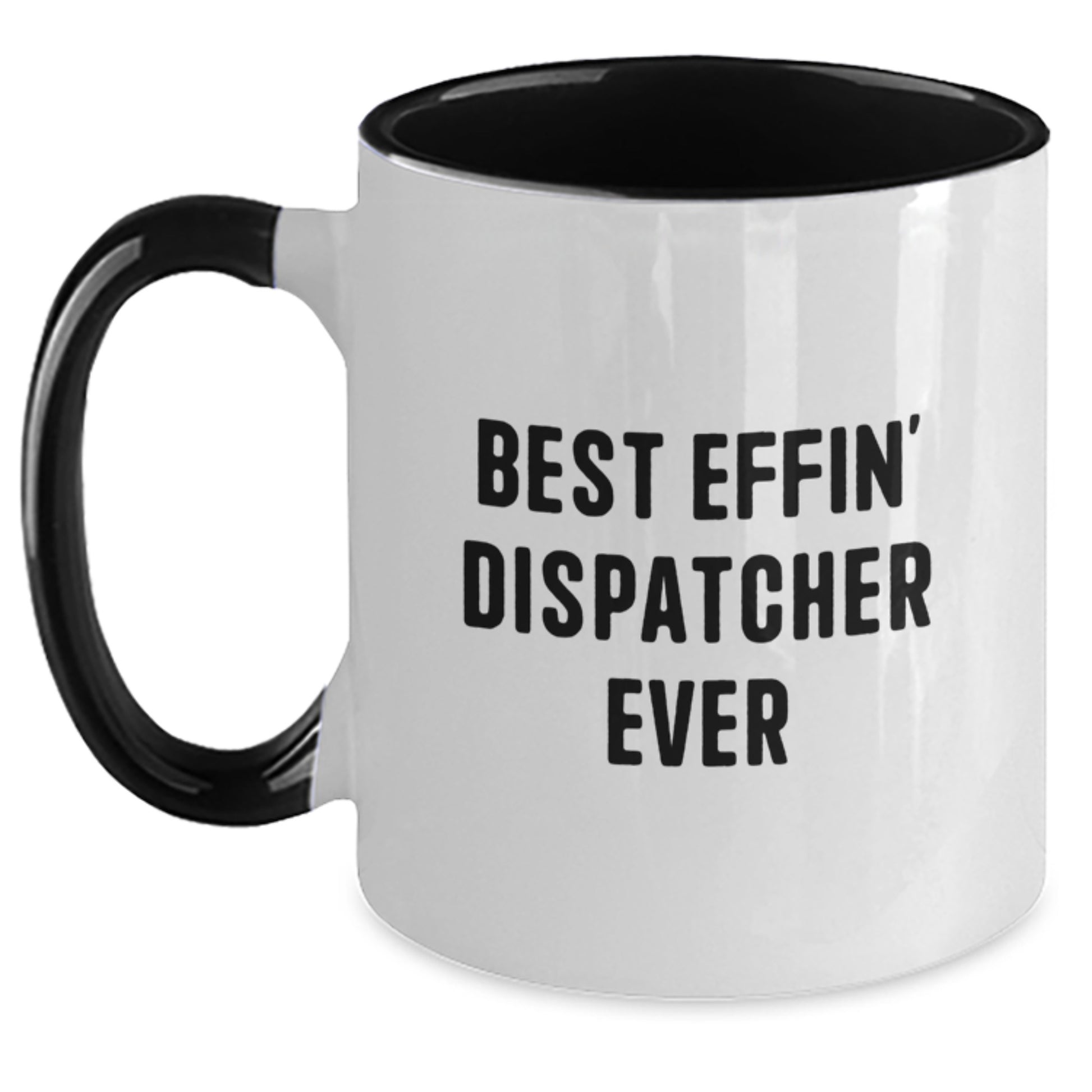 Dispatcher Keepsake Mug for Him Birthday Gift Black and White - Main