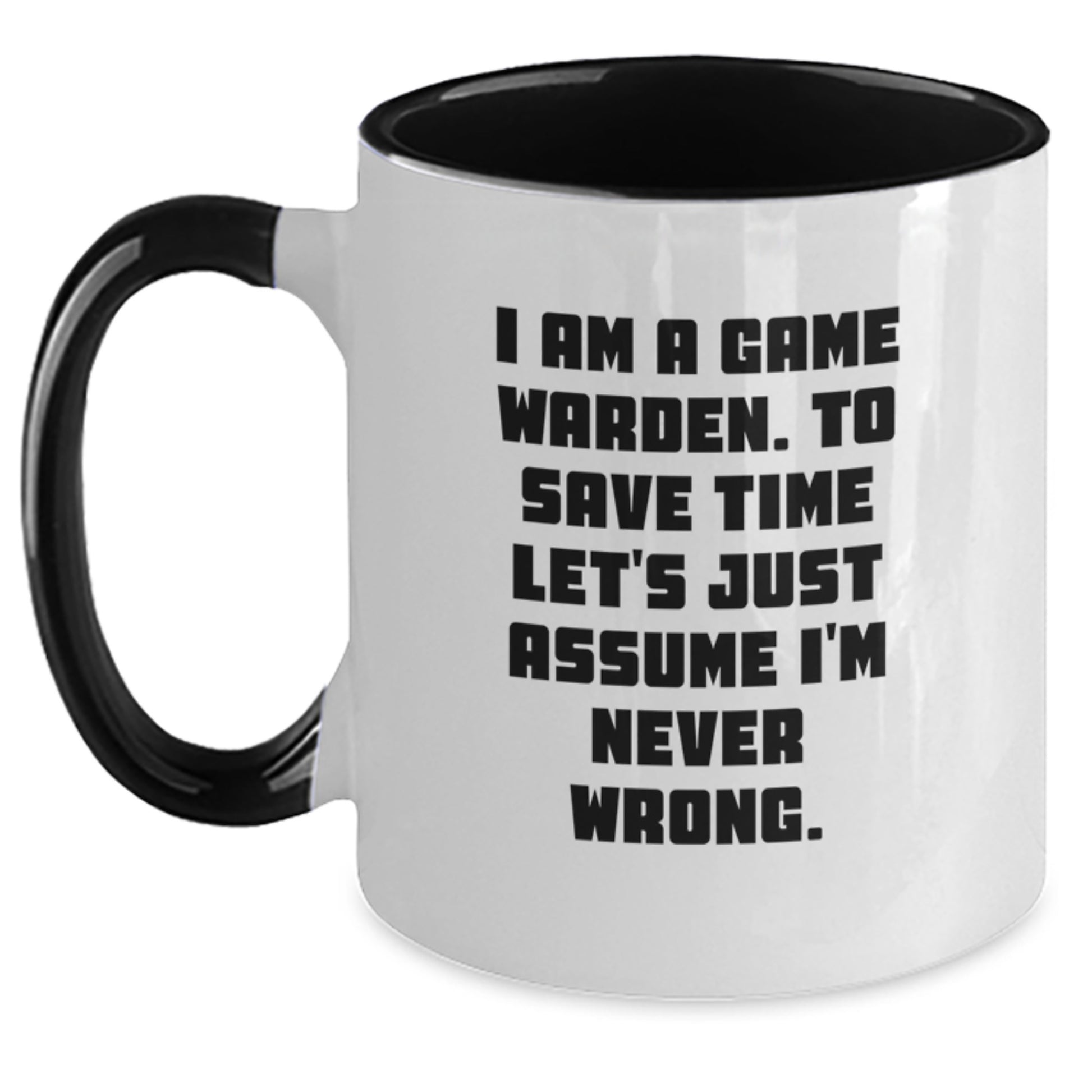 Game Warden Keepsake Two Tone Coffee Mug for Him Birthday Gift - Main