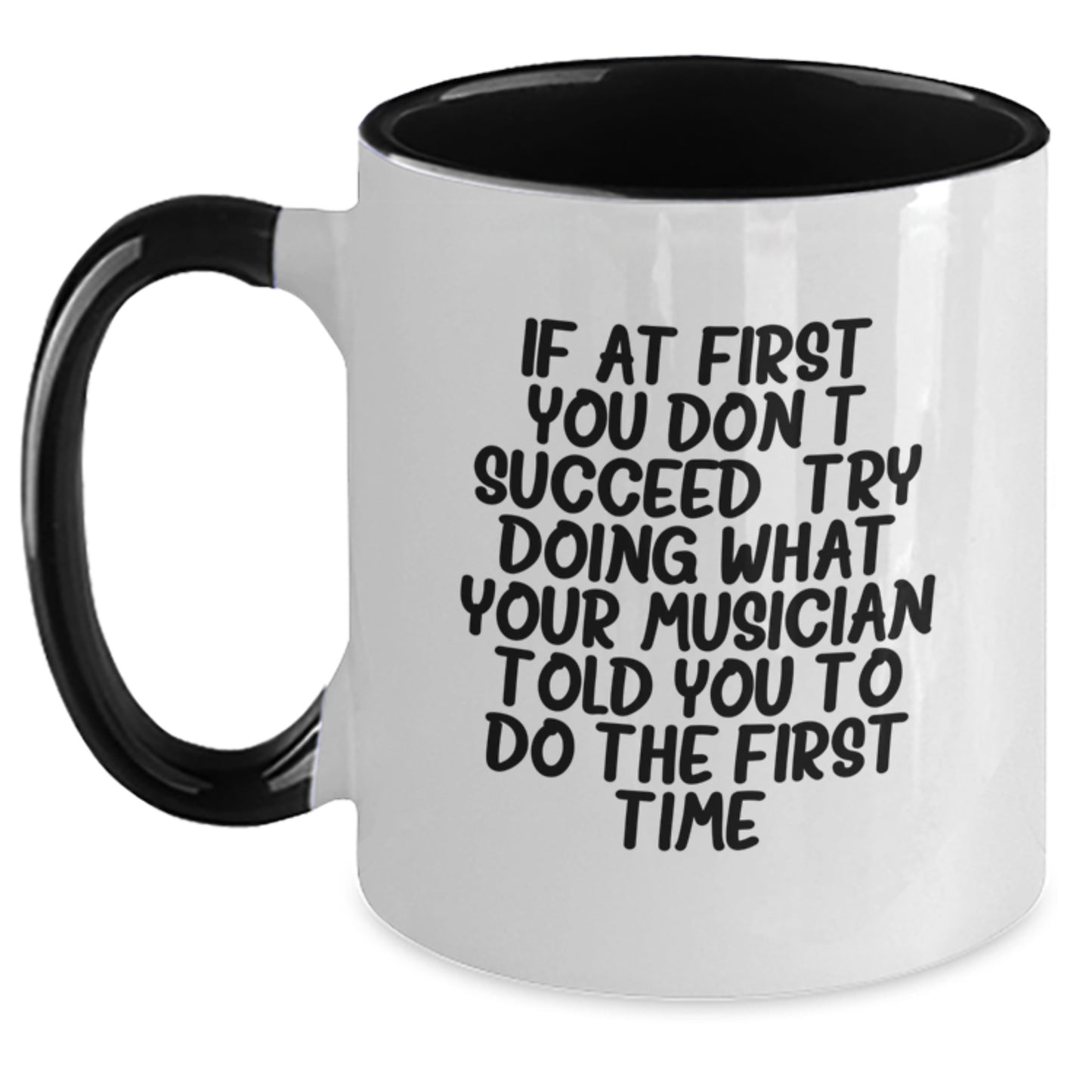 Musician Keepsake Two Tone Coffee Mug for Him Birthday Gift - Main