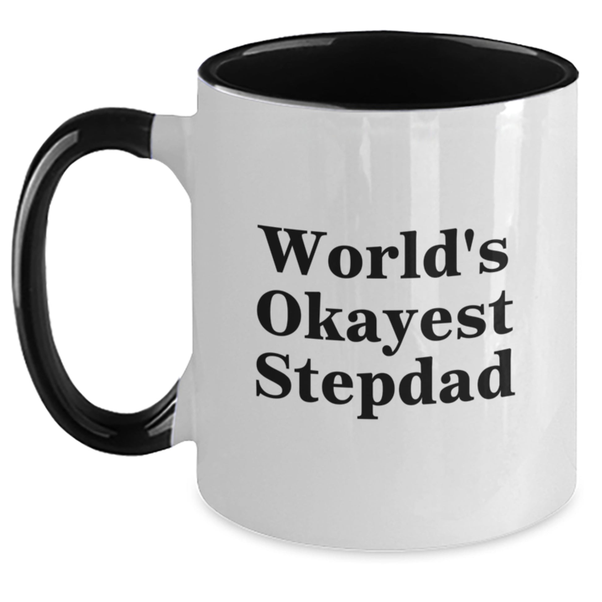 Stepdad Keepsake Two Tone Coffee Mug for Him Birthday Gift - Main