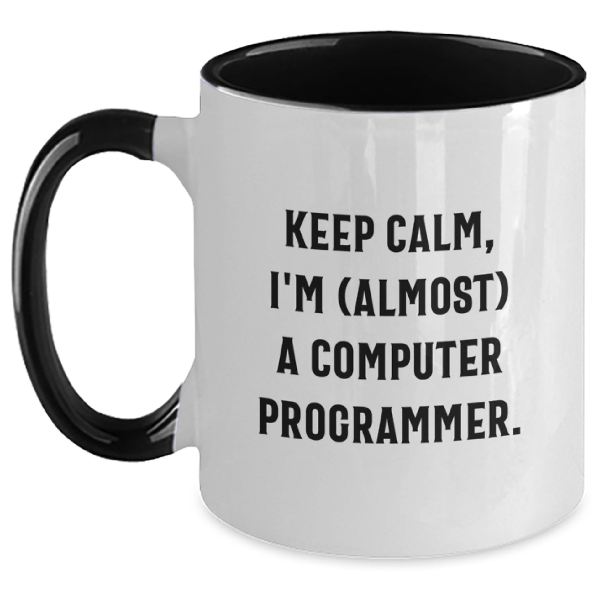 Computer Programmer Keepsake Two Tone Coffee Mug for Him Birthday Gift - Main