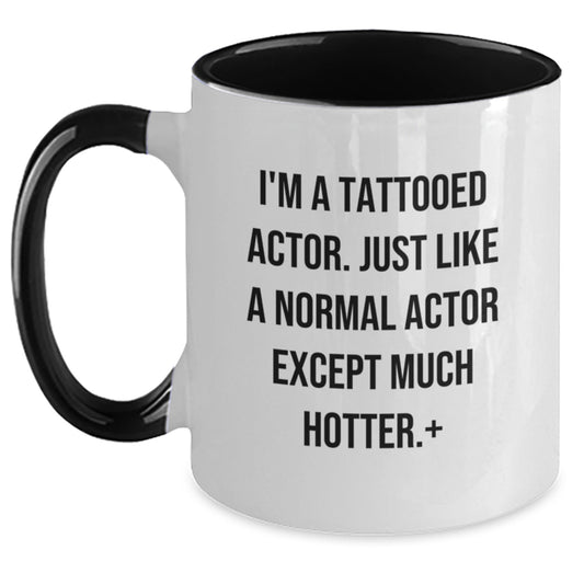 Christmas Gift for Her A Playful Tattooed Actor Mug Present - Main