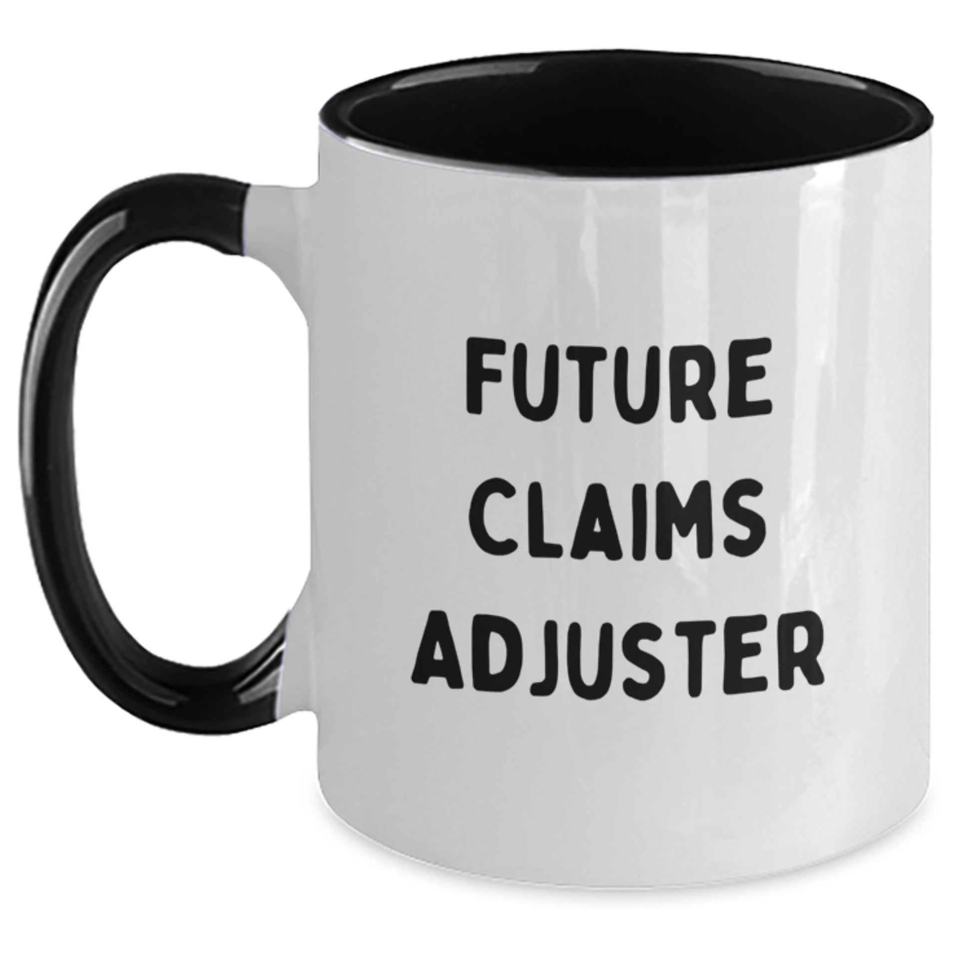Funny Claims Adjuster Gifts for Men - Future Claims Adjuster Mugs, Two Tone Coffee Mug Gifts from Friends for Christmas Unique Presents - Main