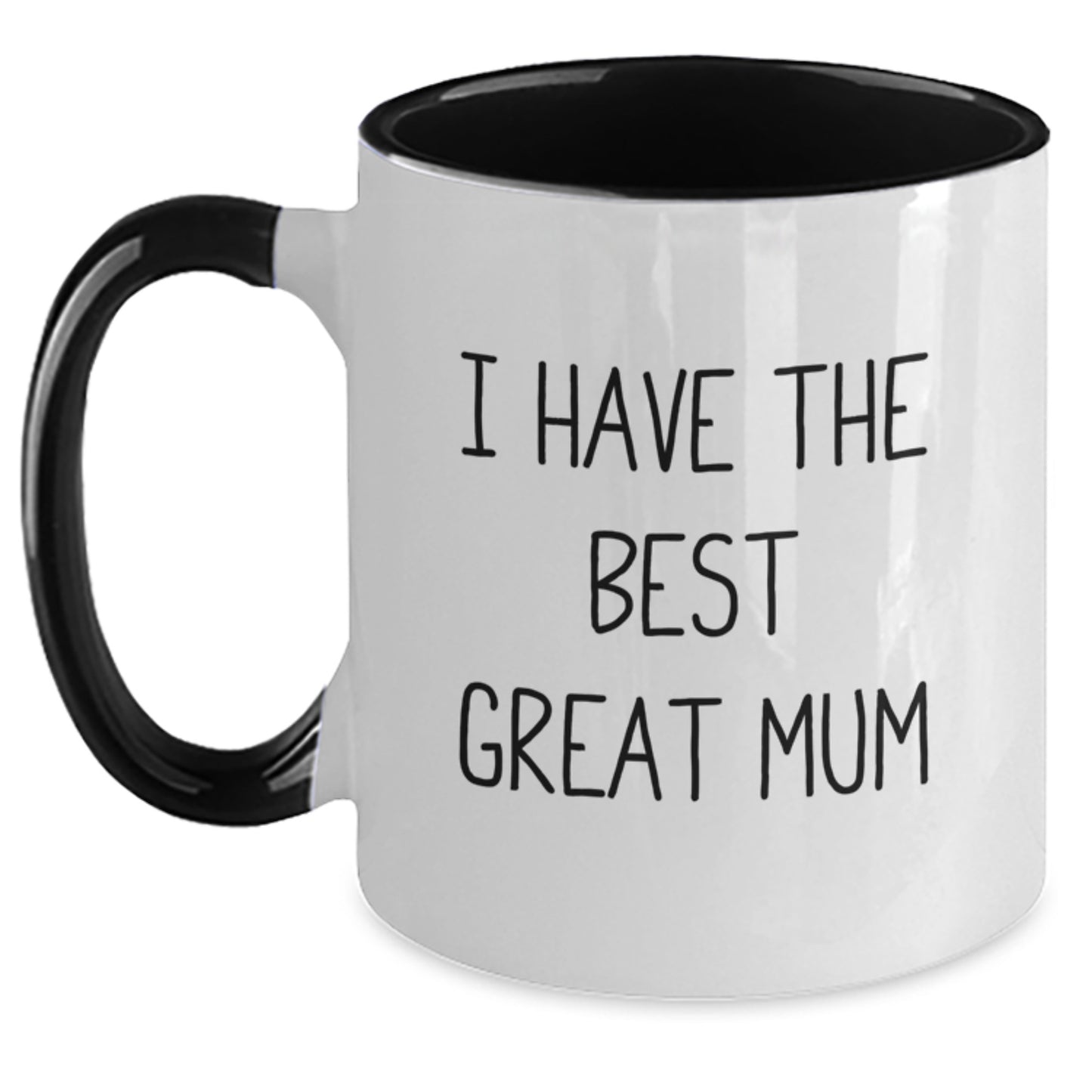 Funny 'I Have The Best Great Mum' Two Tone Coffee Mug Gifts from Family to Mum on Father's Day Unique - Main