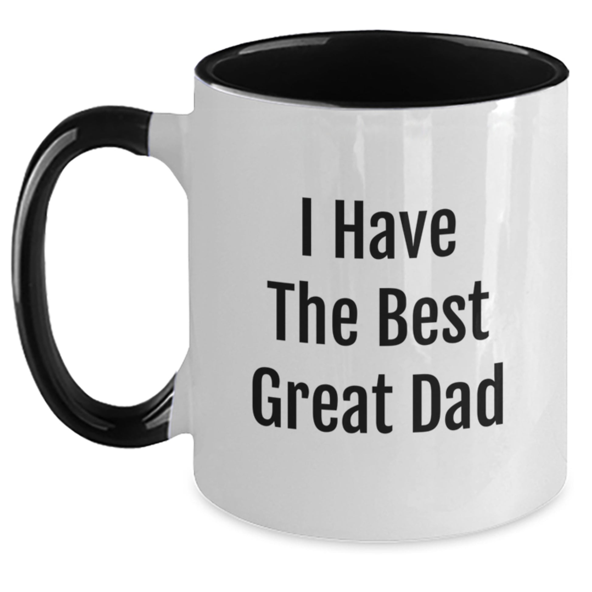 Gifts for Dad, Cute Two Tone Coffee Mug, Funny I Have The Best Great Dad, Unique Valentine's Gifts from Family - Main