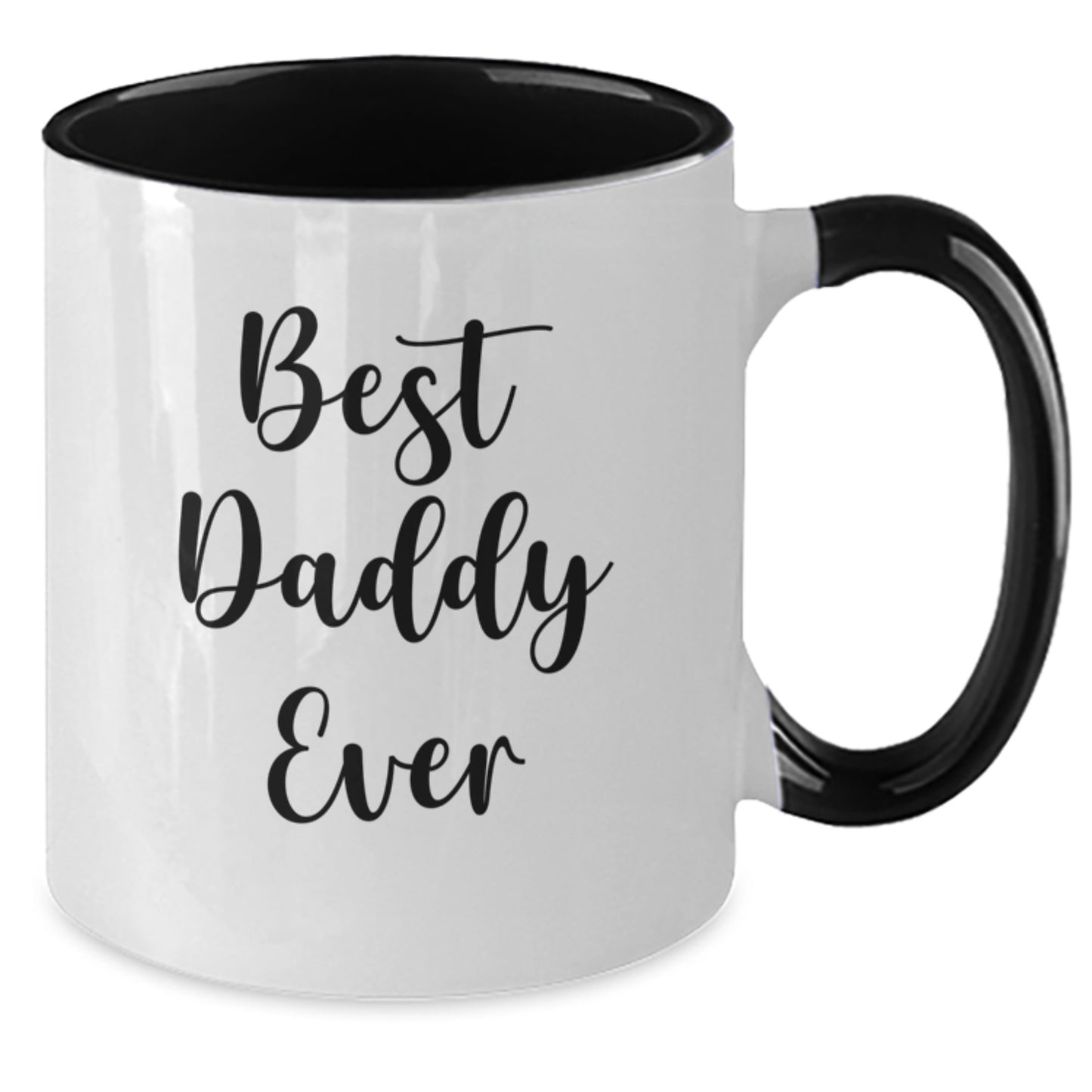 Funny Daddy Gifts - Two Tone Coffee Mug for Birthday from Family to Best Daddy Ever - Additional