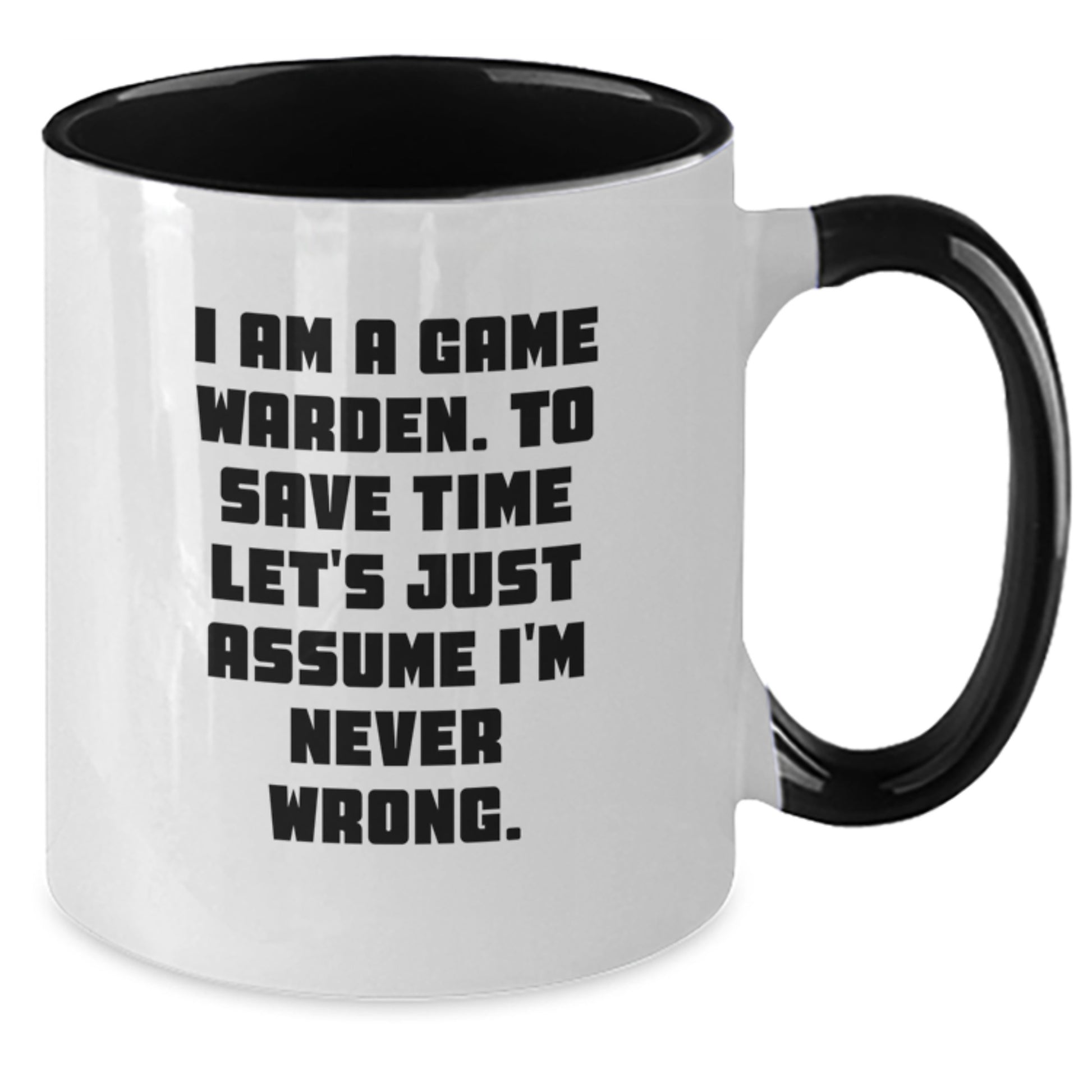 Game Warden Keepsake Two Tone Coffee Mug for Him Birthday Gift - Additional
