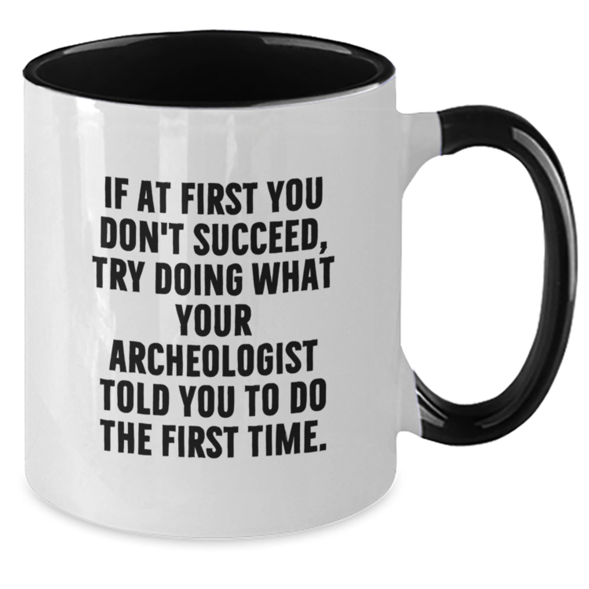 Archeologist Keepsake Two Tone Coffee Mug for Him Birthday Gift - Additional