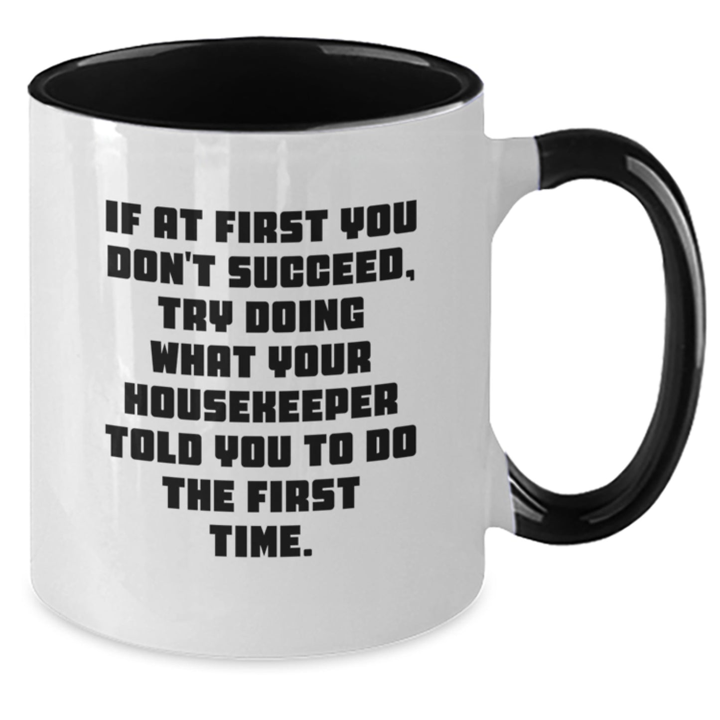 Housekeeper Keepsake Two Tone Coffee Mug for Him Birthday Gift - Additional
