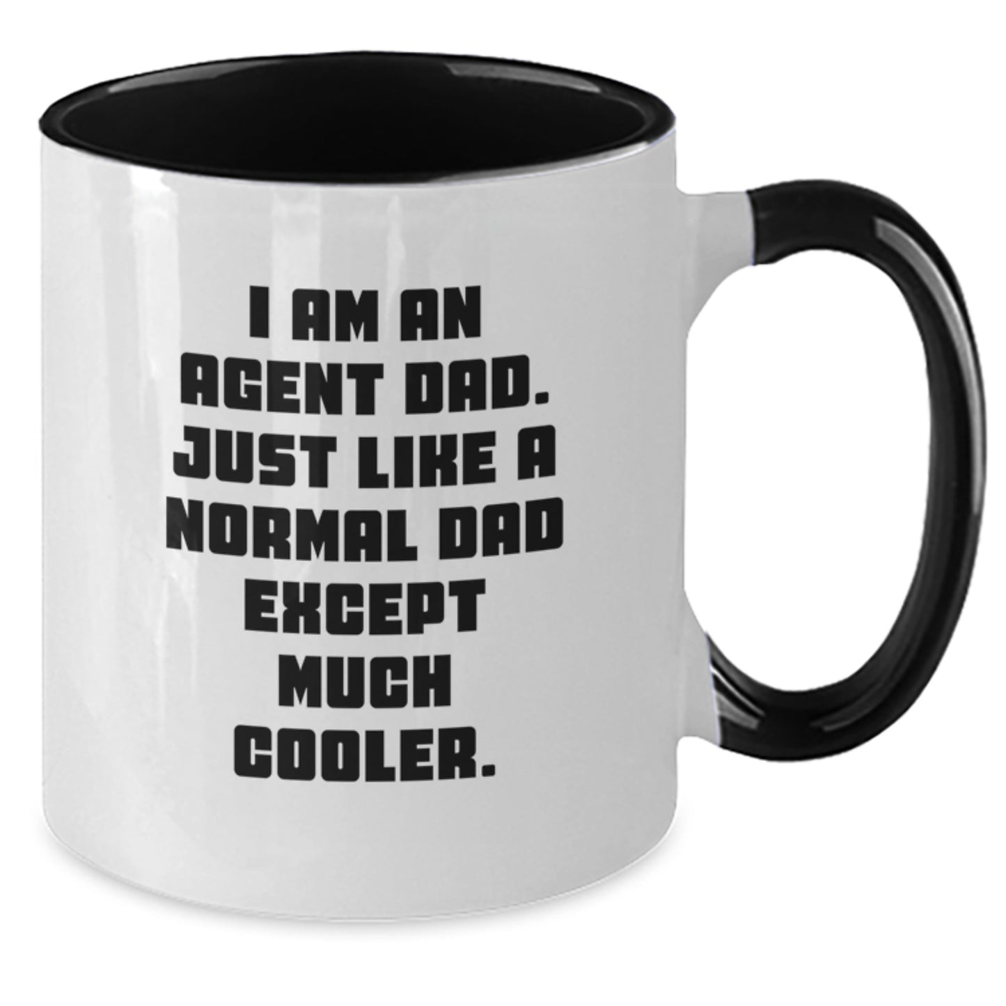 Funny Agent Gifts for Men, Unique Two Tone Coffee Mugs, I Am An Agent Dad, Perfect Birthday Unique Gift from Family - Additional