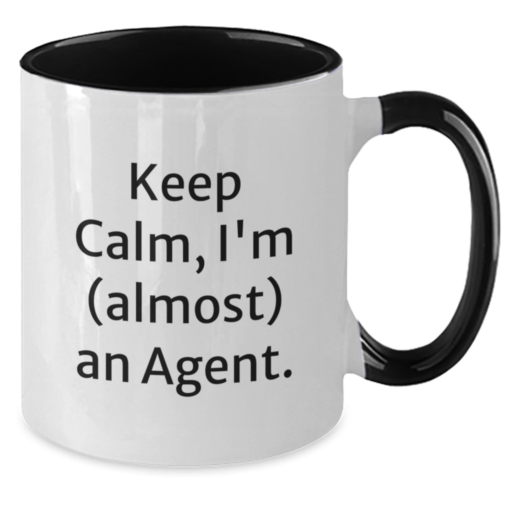 Agent Keepsake Birthday Gift for Him – Two Tone Coffee Mug Black & White - Additional