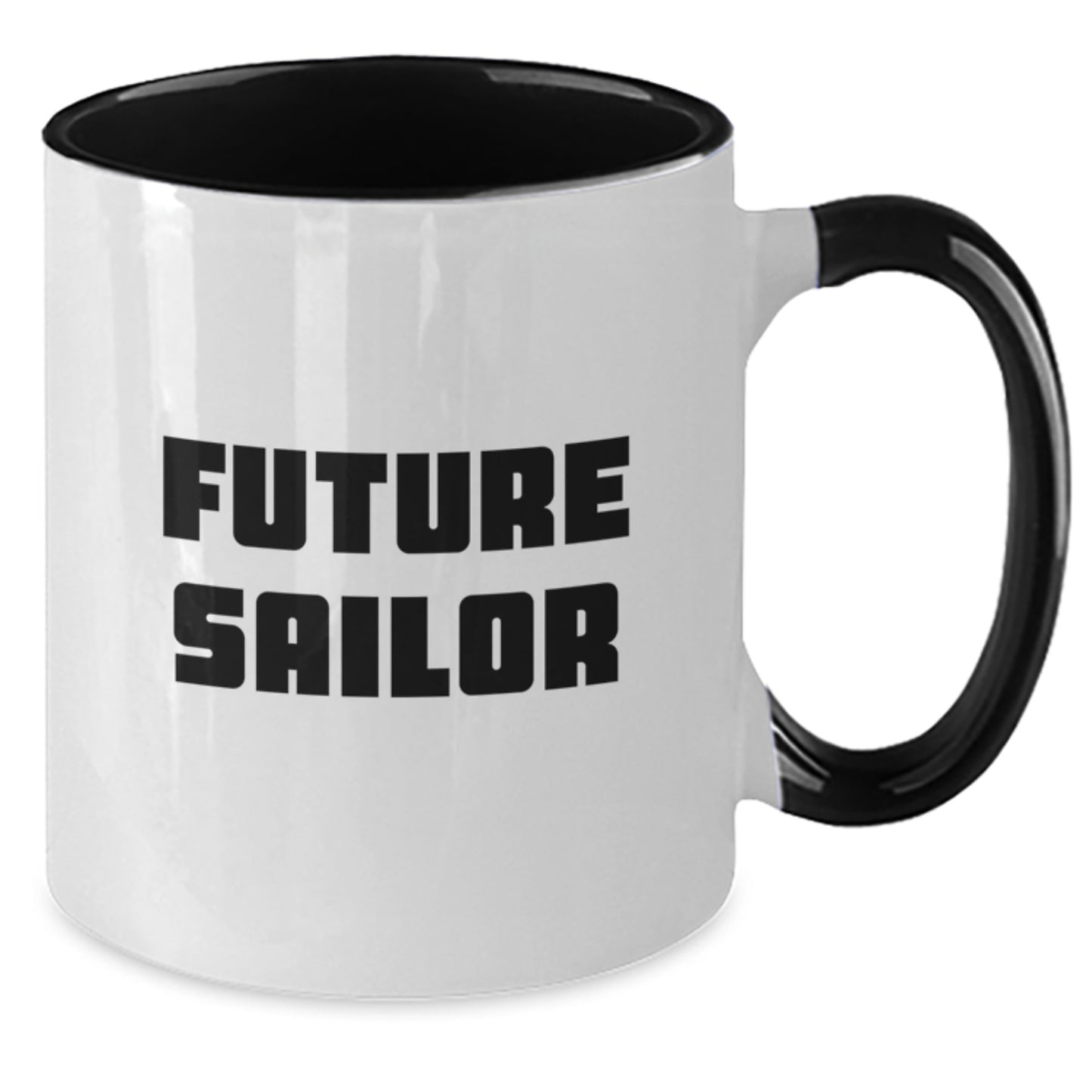 Future Sailor Funny Quote Two Tone Coffee Mug Gifts from Friends for Birthday - Additional