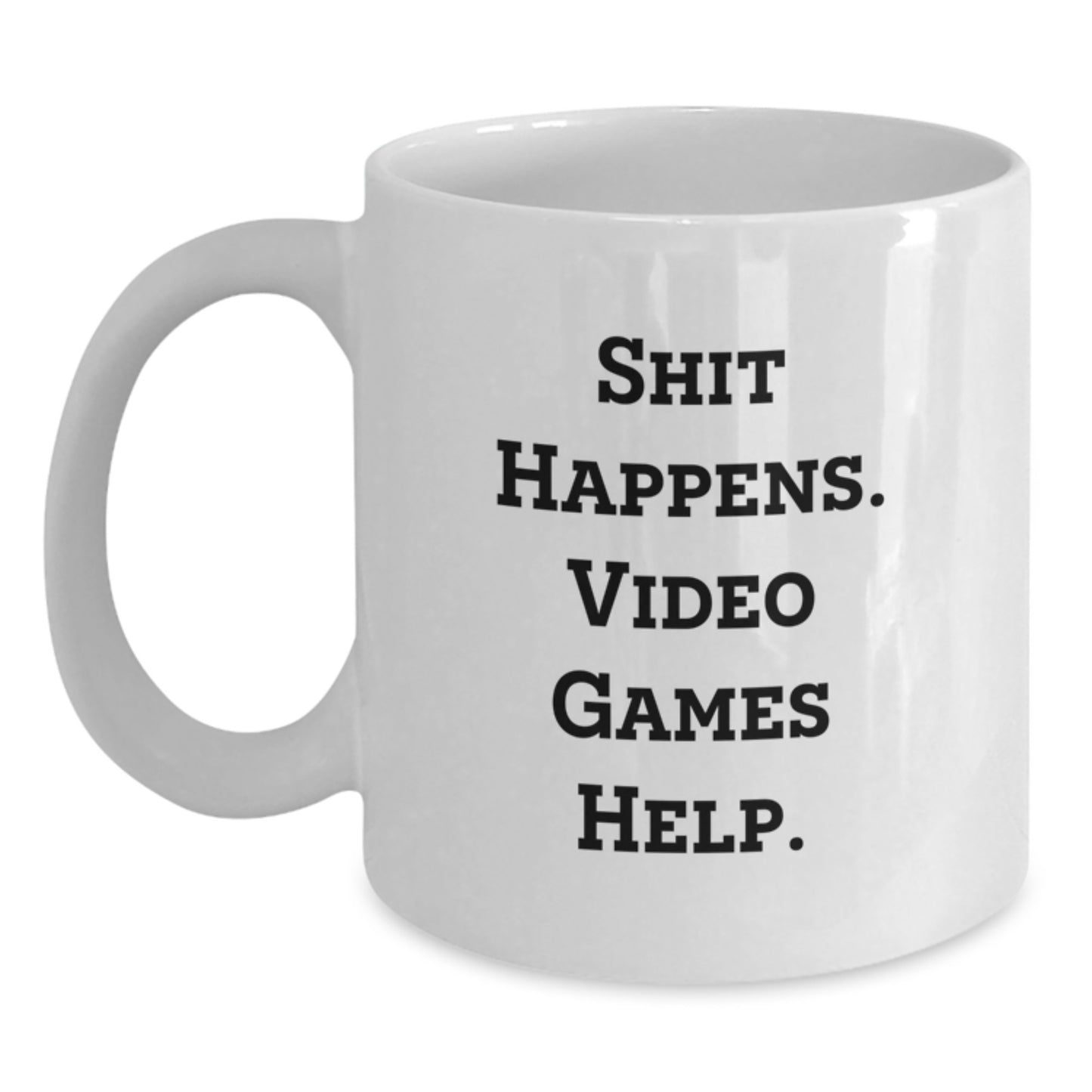 Funny Gaming Quote White Coffee Mugs for Him - Birthday Unique Gifts from Family - Main