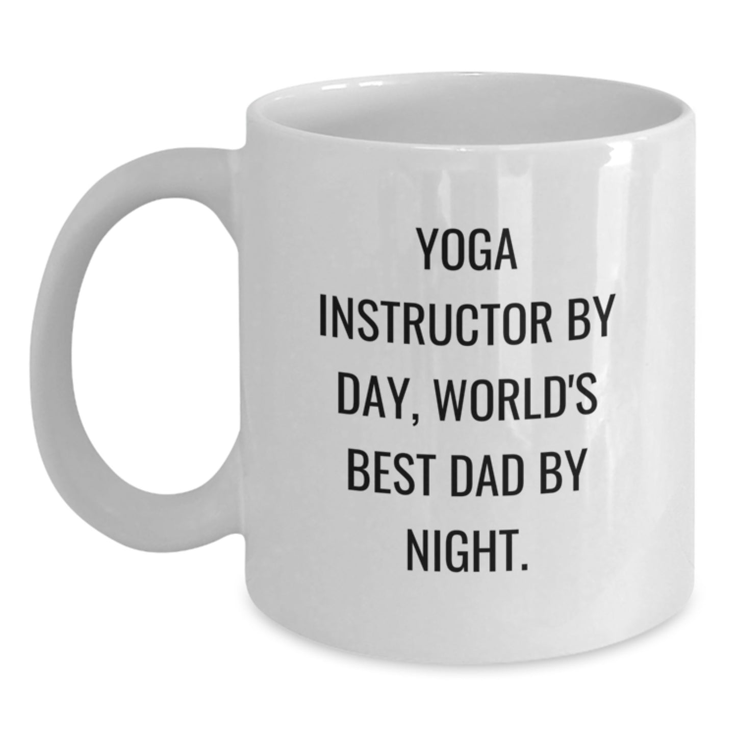 Funny Gifts from Friends for Yoga Instructor World's Best Dad Mug - Main