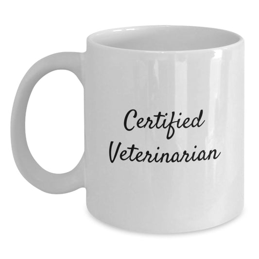 Funny Quote Gifts from Friends for Veterinarians - Veterinary White Coffee Mug - Main