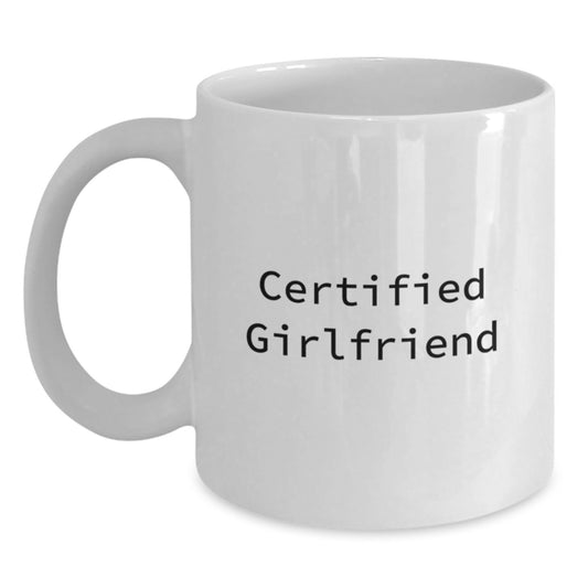 Gifts from Men to Sweetheart, Funny White Coffee Mug for Graduation, 'Certified Sweetheart' Quote, 11oz or 15oz Capacity, Ceramic, Microwave and Dishwasher Safe - Main