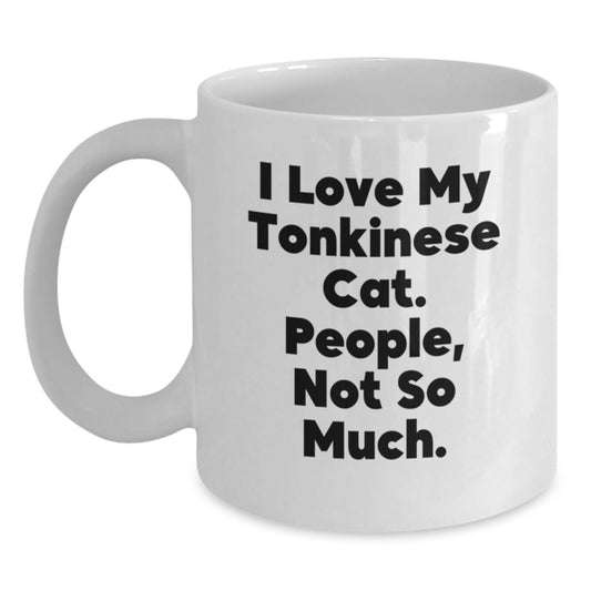 Tonkinese Cat Lovers Funny White Coffee Mug Gifts from Friends to Family for Christmas - Main