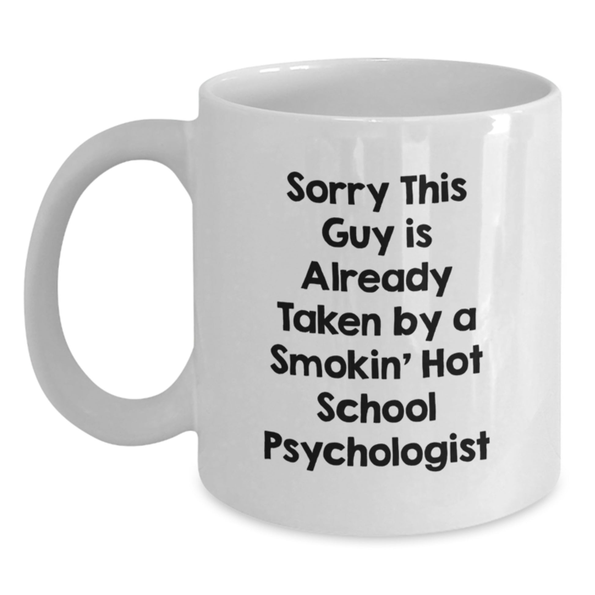 Funny School Psychologist White Coffee Mugs Gifts from Men for Birthday Unique Presents - Main