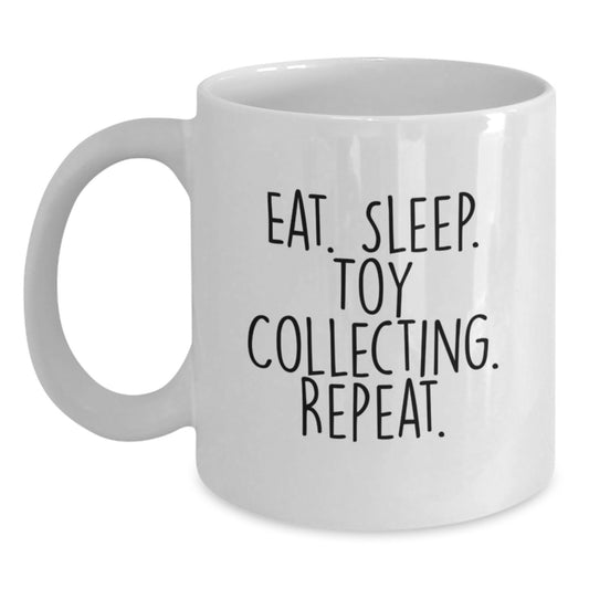Funny Toy Collecting White Coffee Mug for Men Christmas Unique Gifts from Friends and Family - Main