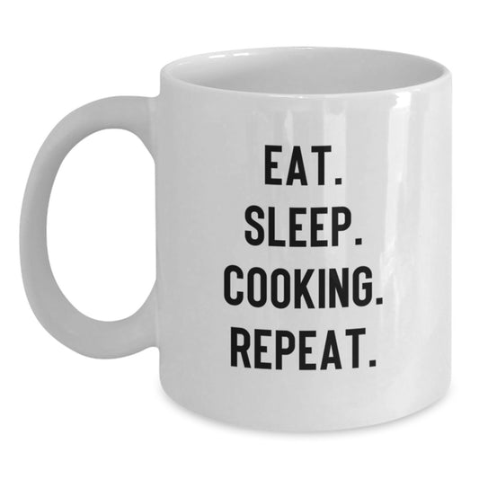 Funny Cooking Quote Gifts from Friends for Coffee Lovers White Ceramic Mugs 11oz or 15oz Christmas Unique - Main