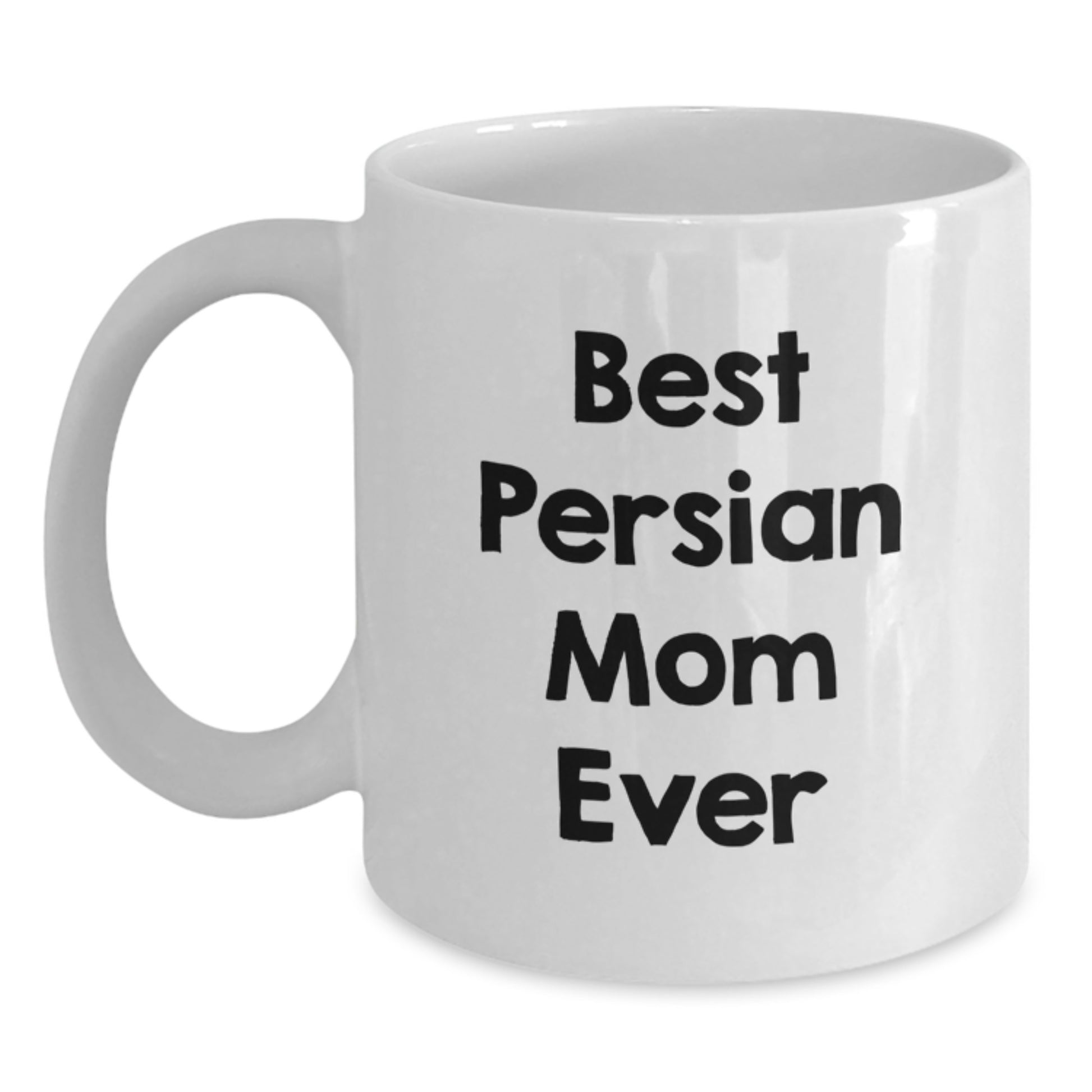 Funny Persian Cat Mom Gifts for Friends and Family, Best Birthday White Coffee Mug from Mom - Main