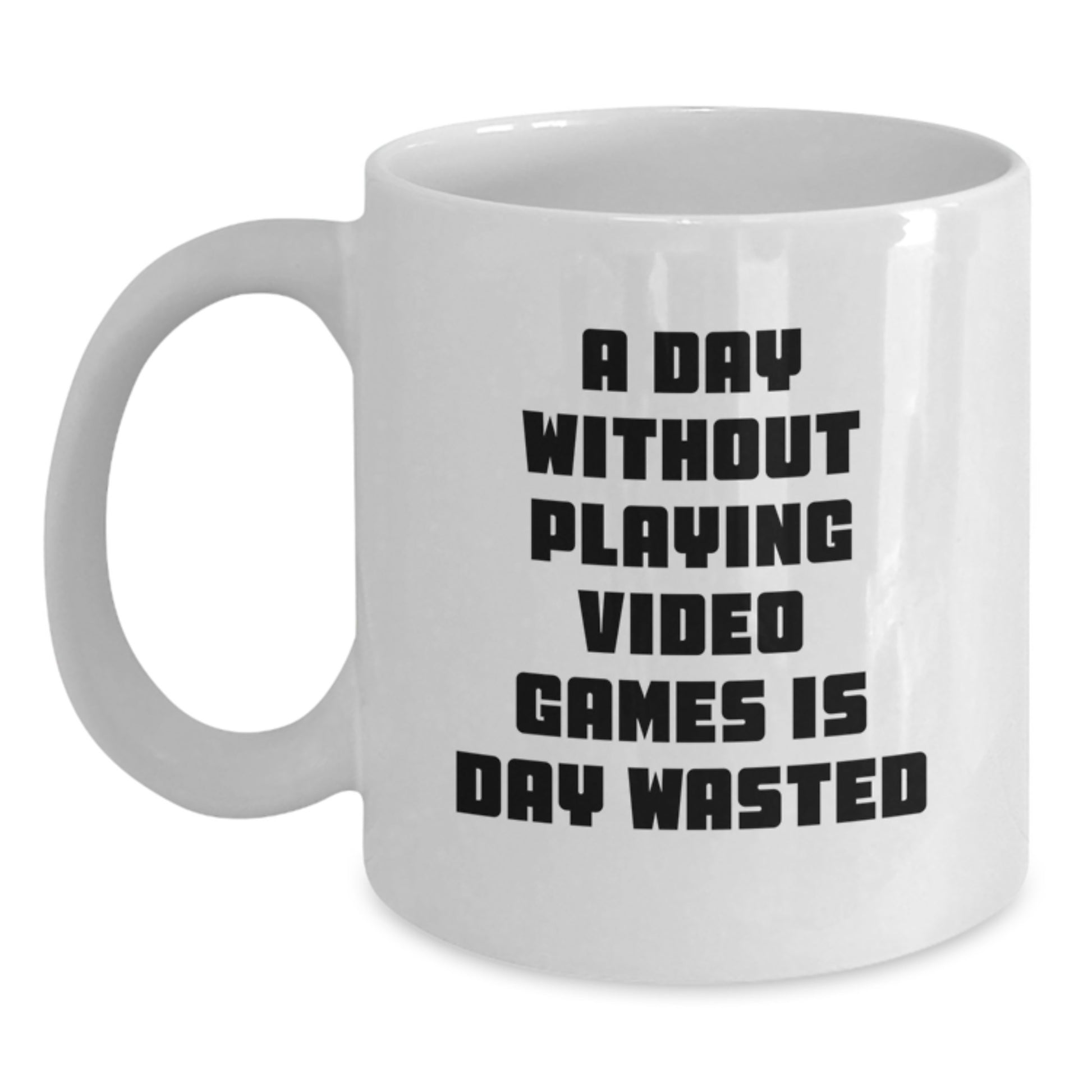 Funny Playing Video Games White Coffee Mugs Gifts from Friends for Birthday Morning - Main