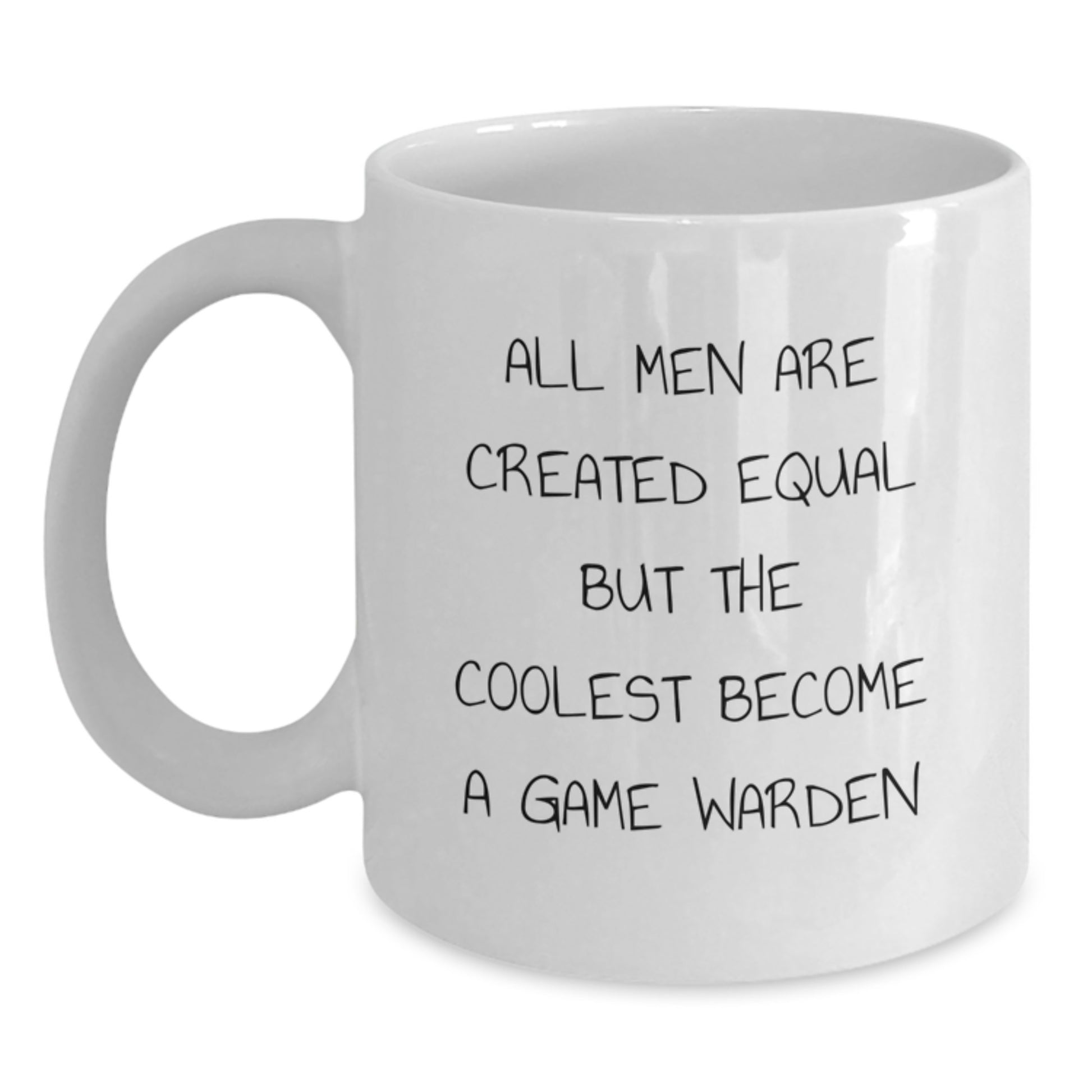 Funny Game Warden Gifts from Men to Game Wardens, Unique White Coffee Mug, Game Warden Christmas Unique Gifts - Main