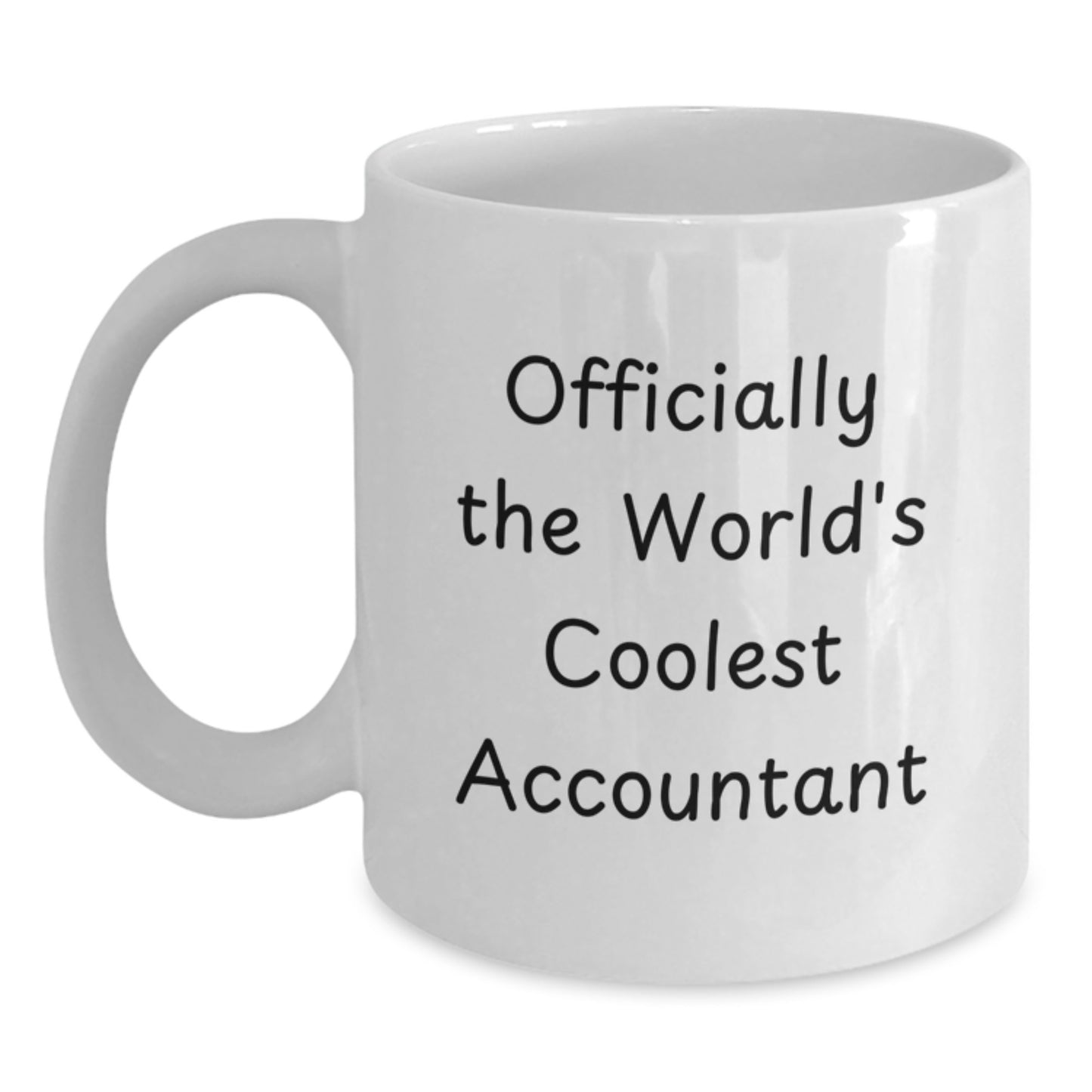 Funny Gifts for Accountants, World's Coolest Accountant White Coffee Mug, Christmas Unique Presents - Main