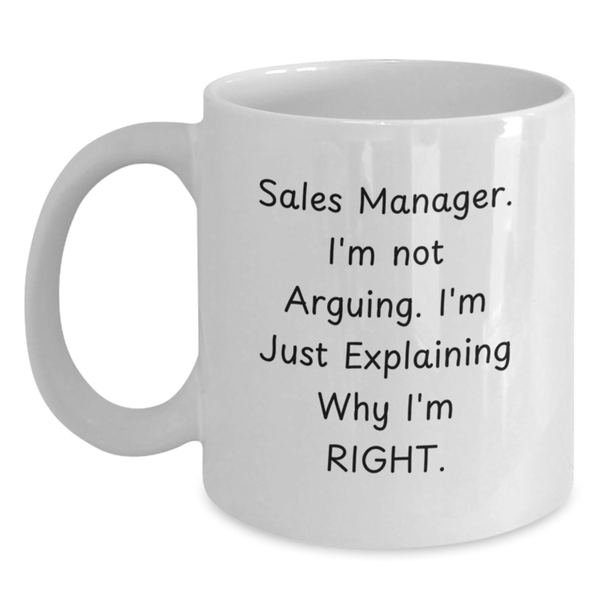 Funny Sales Manager Quotes White Coffee Mug Gifts from Mom, Gifts for Sales Manager, Perfect Mother's Day Unique Gift for Sales Team Leaders - Main
