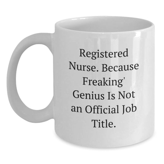 Funny Registered Nurse White Coffee Mugs Gifts from Men for Women Coworkers Family Friends on Mother's Day - Main