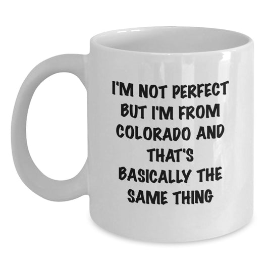 Funny Colorado White Coffee Mug Gifts for the Birthday Colorado Enthusiast, Gifts from Friends and Family - Main