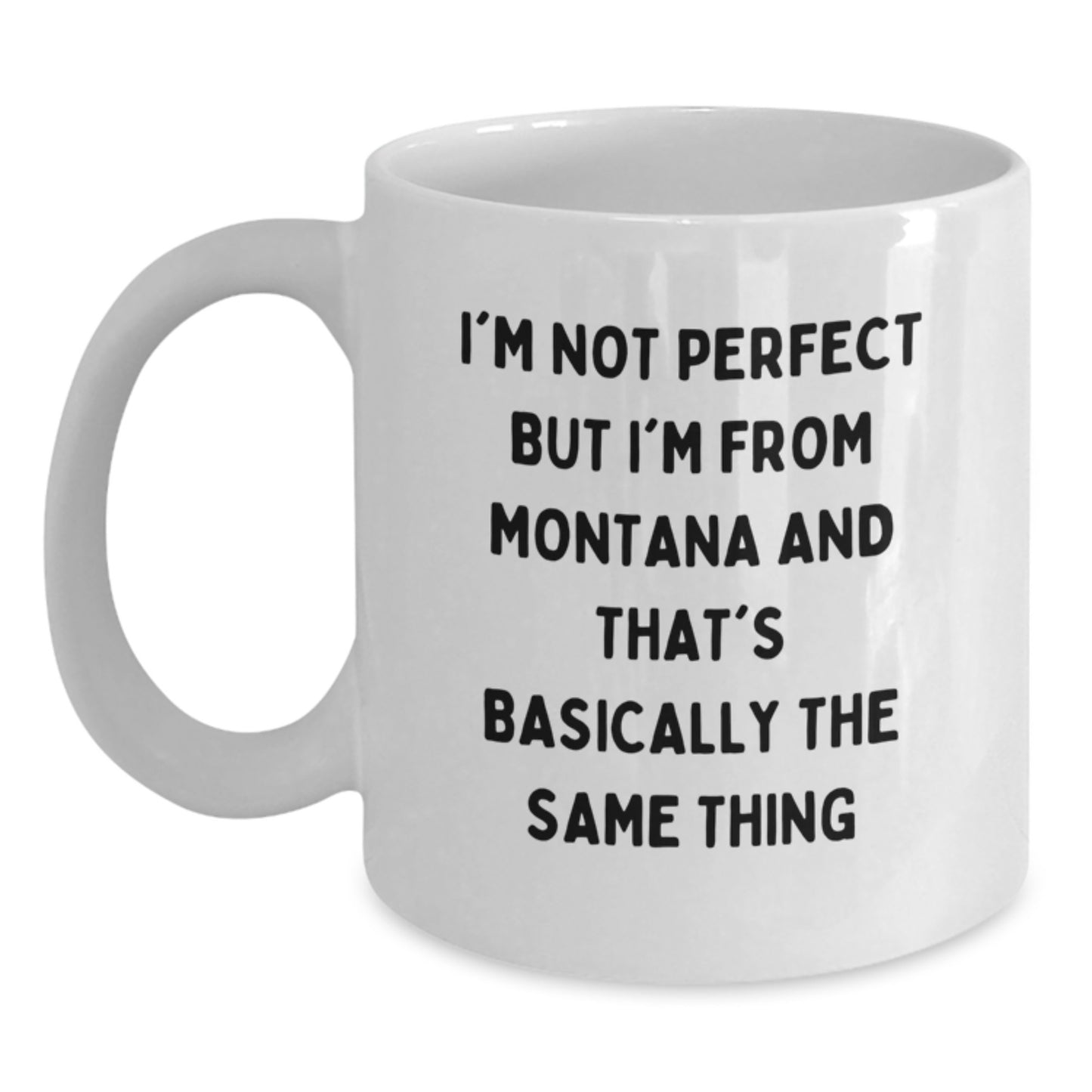 Funny Montana White Coffee Mug Gifts from Men to Women Who Love Big Sky Country - Main