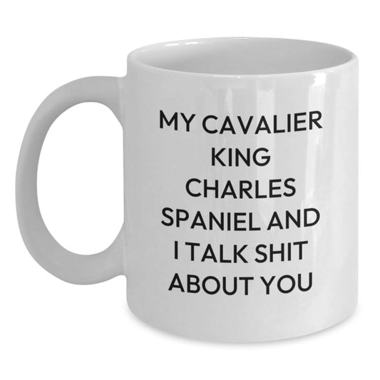 Cavalier King Charles Spaniel Dog Lover Gifts from Friends and Family - Funny White Coffee Mug for Christmas - Main