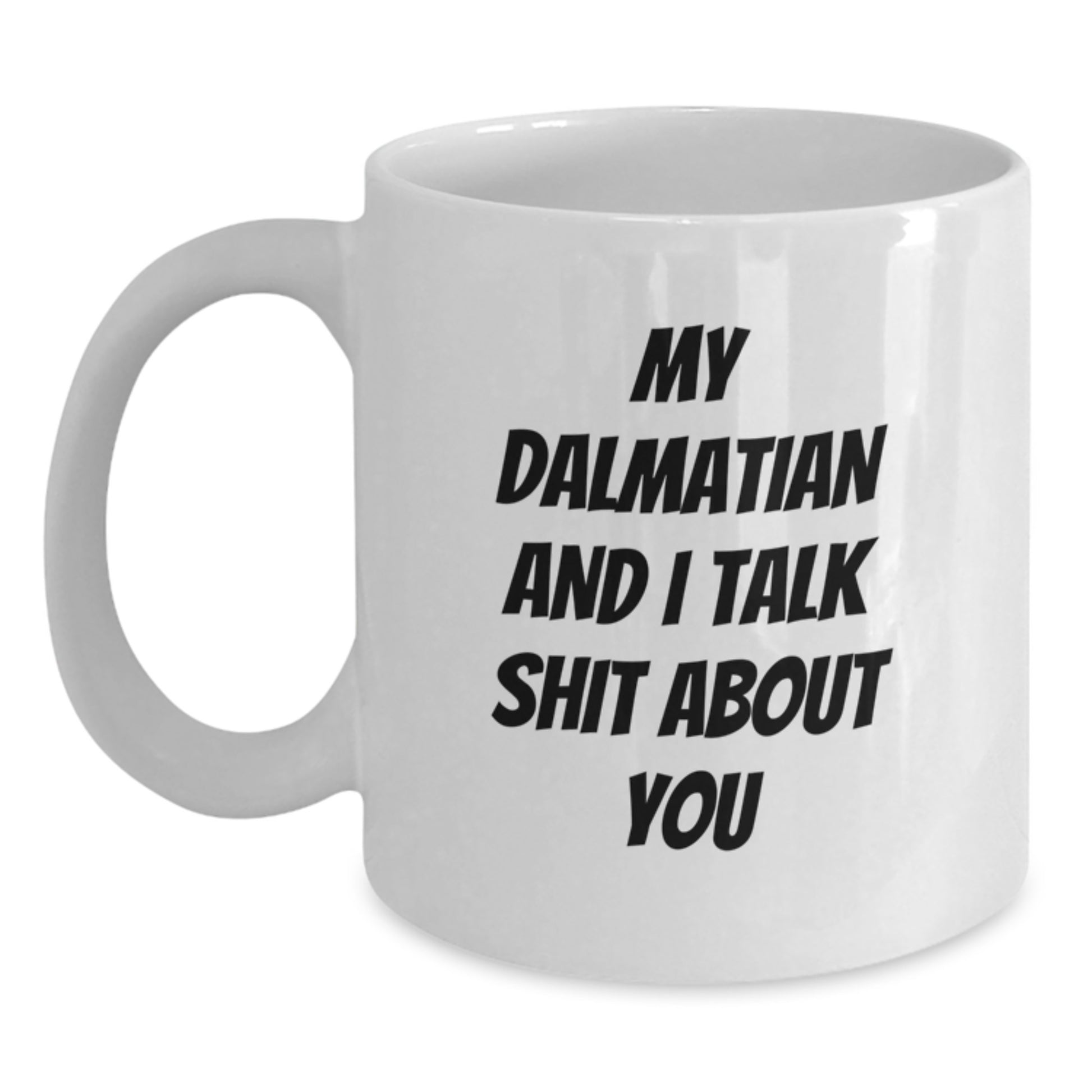 Funny Dalmatian Dog Christmas Unique Gifts for Friends White Coffee Mug - Main