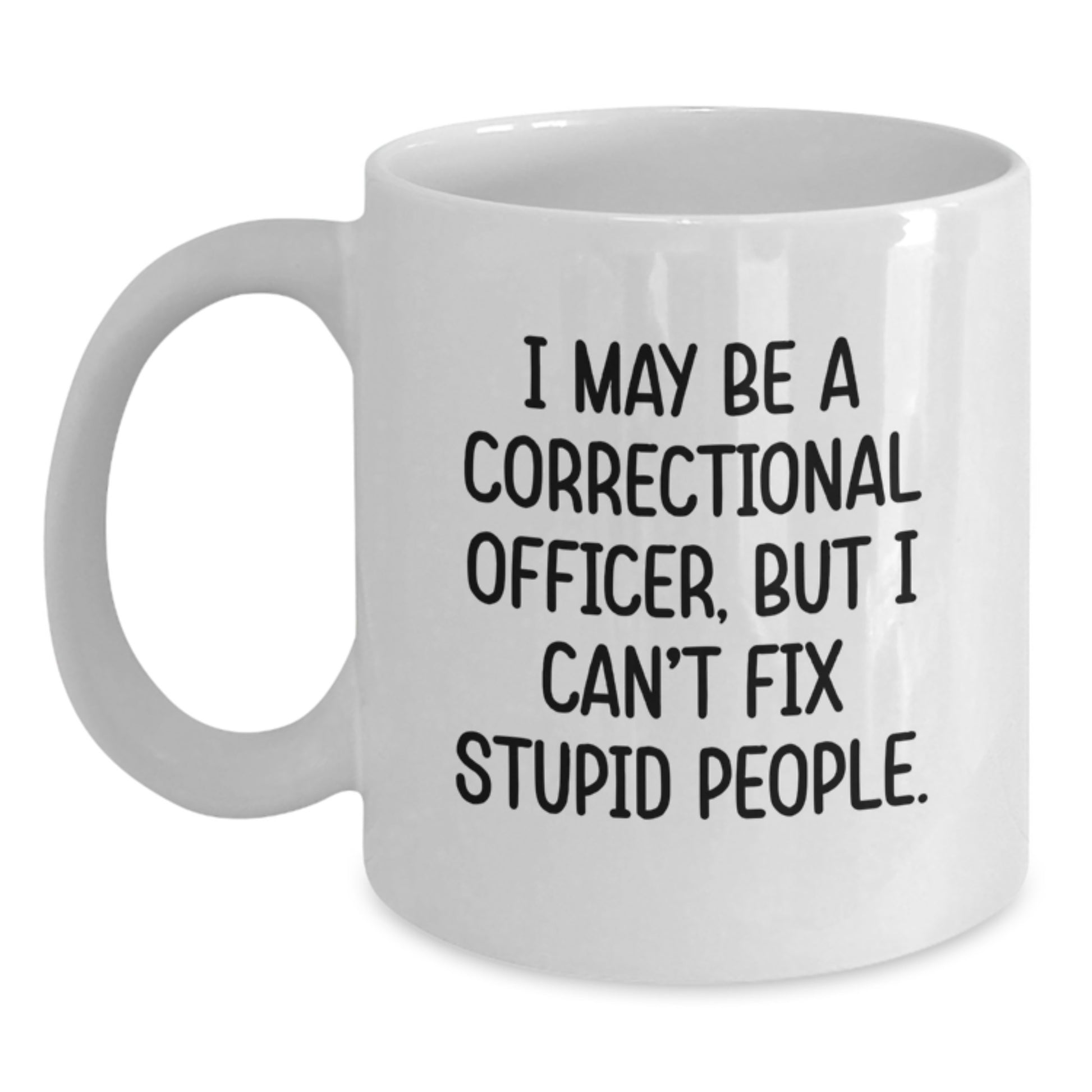 Funny Correctional Officer Gifts from Men to Dads on Father's Day White Coffee Mug - Main