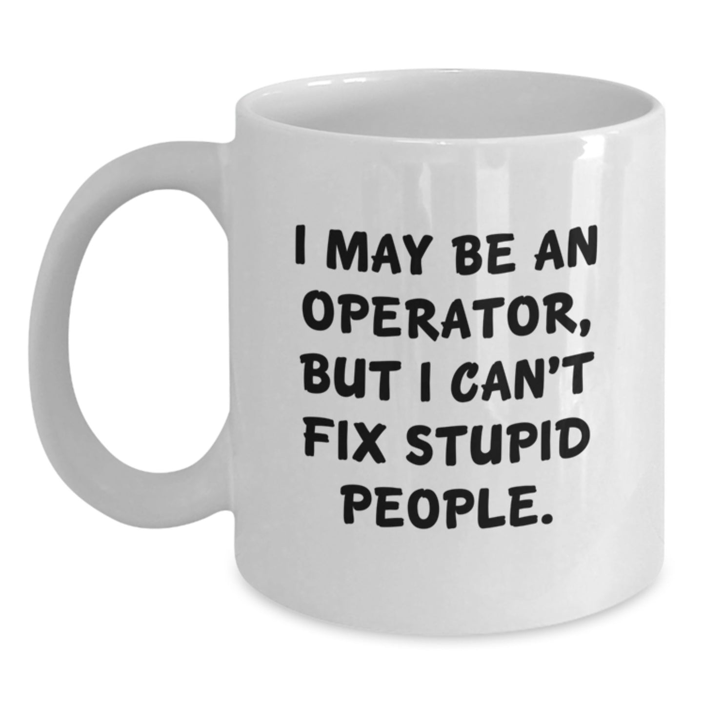 Funny Operator White Coffee Mug Gifts from Friends for Operator on Christmas - Main
