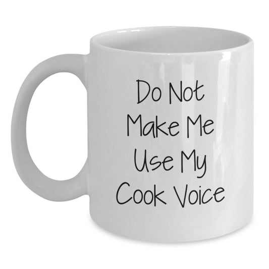 Funny White Coffee Mugs for Cook Lovers - Gifts from Men to Cooks on Mother's Day - Unique Cooking Gifts for Her - Main