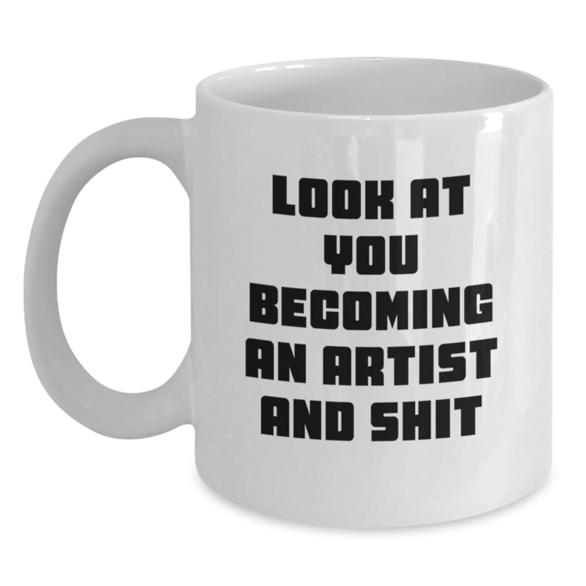 Funny Artist White Coffee Mugs Gifts from Men, Women, Friends, Coworkers, Family to Artist, Men, Women, Friends, Coworkers, Family at Christmas Unique Gifts - Main