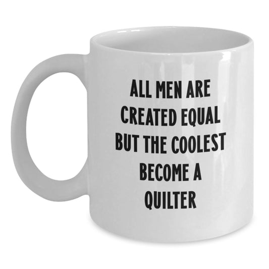 Quilter Gifts from Friends, Funny White Coffee Mug for Quilter, Christmas Unique Presents for Family and Friends - Main