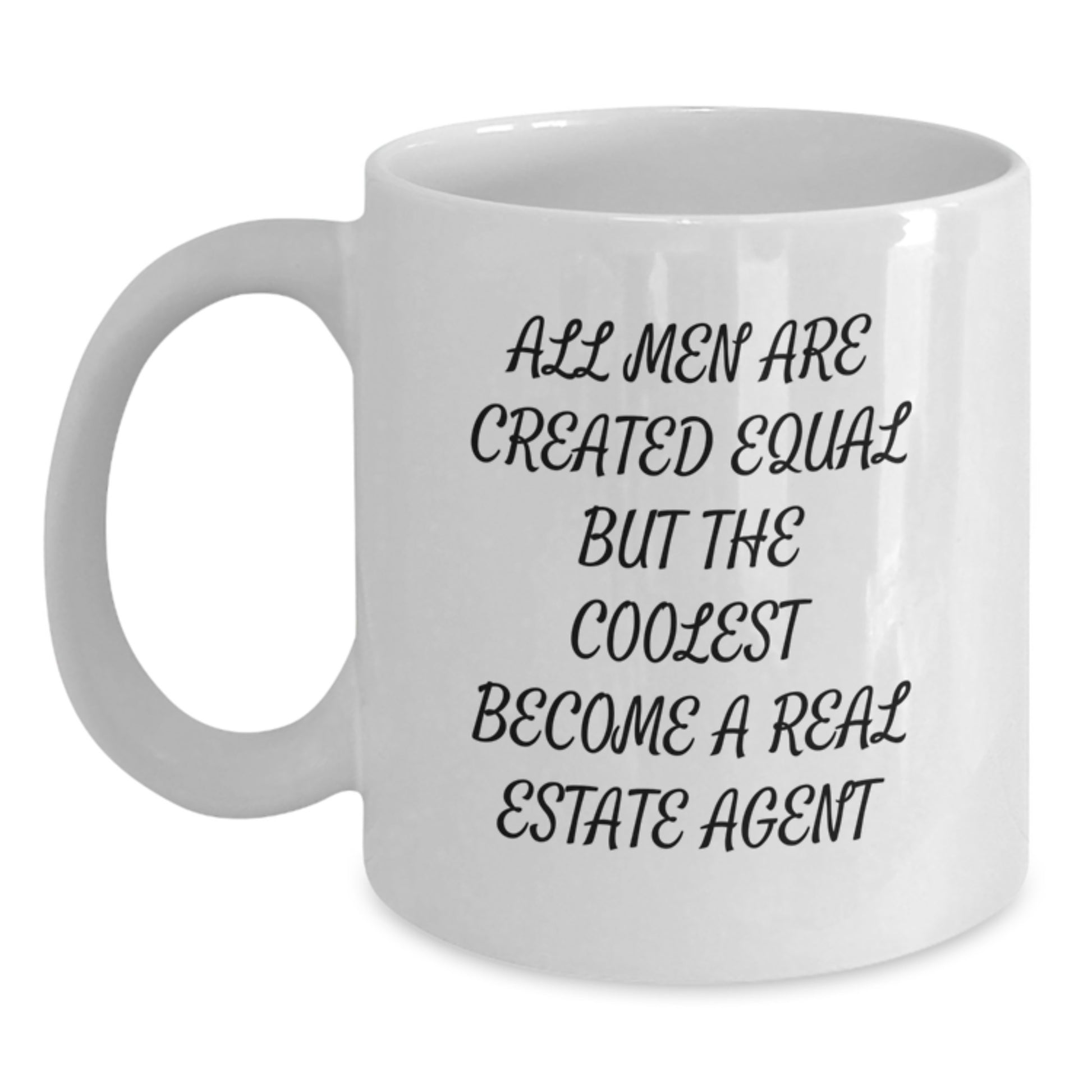 Funny Real Estate Agent Gifts, White Coffee Mug, Valentine's Unique Gifts from Men, Gifts for Real Estate Agent - Main