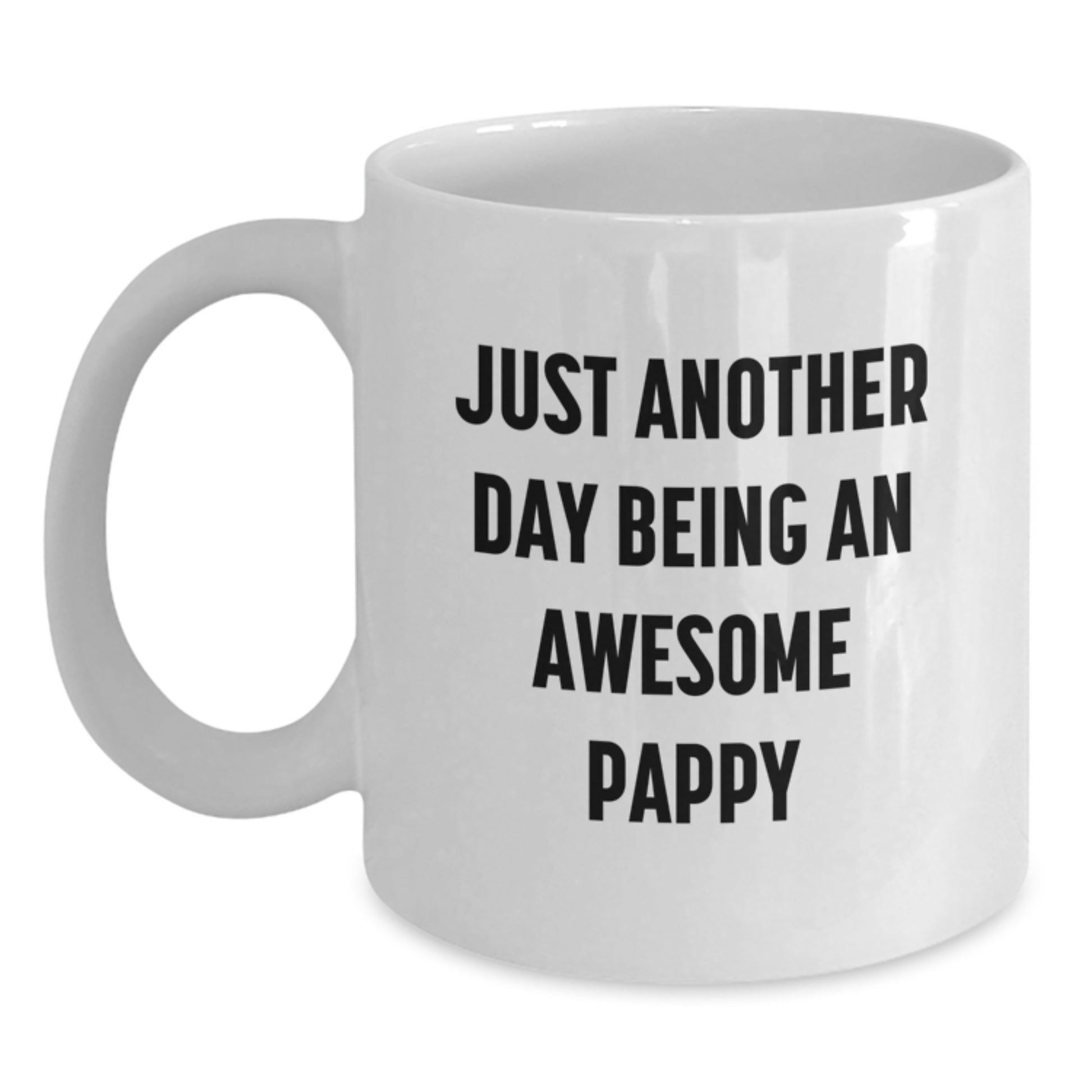 Funny Pappy White Coffee Mug - Gifts from Loved Ones for Valentine's - Main